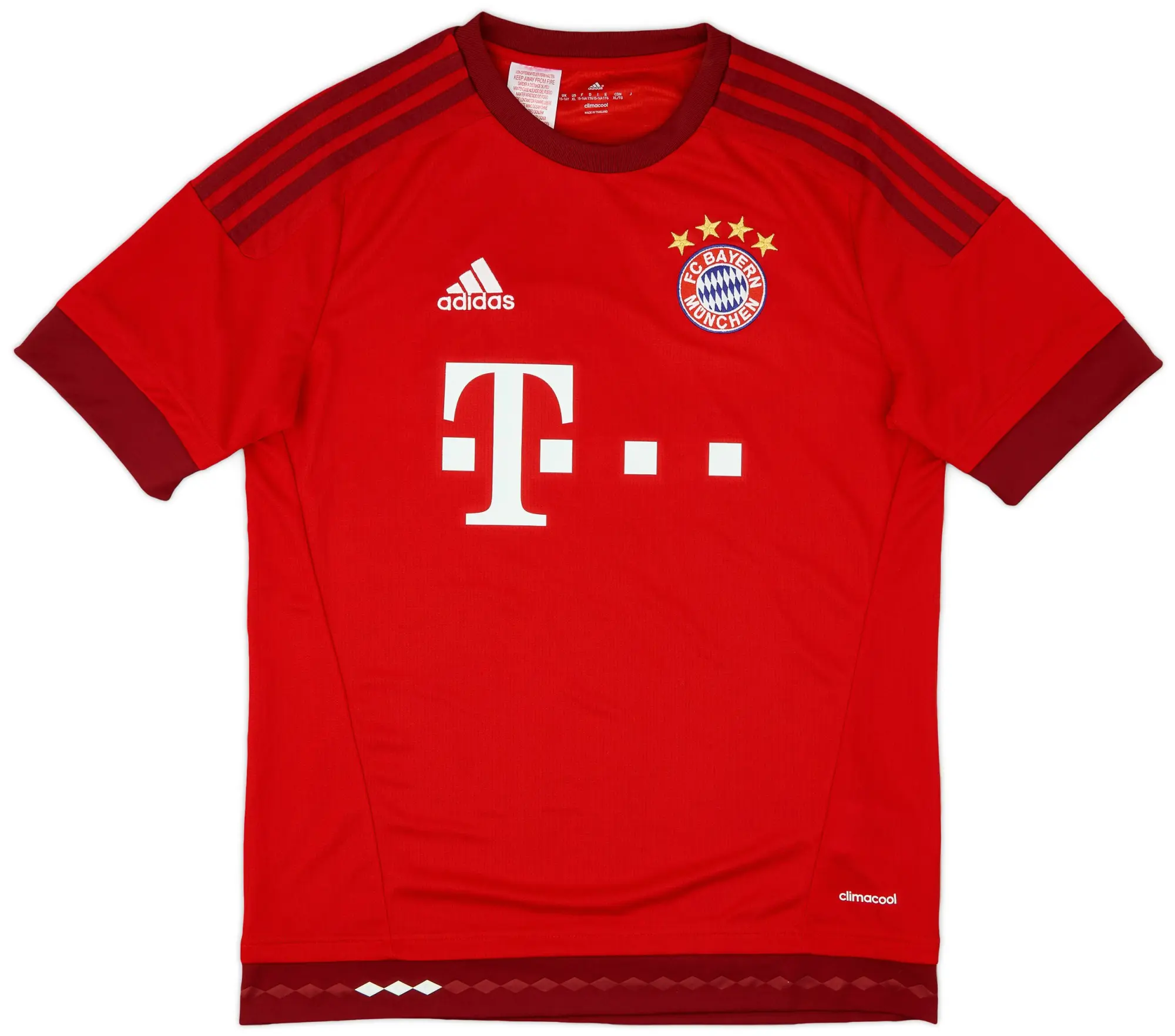 adidas 2015-16 Bayern Munich Home Shirt - 8/10 - (XL.Boys)