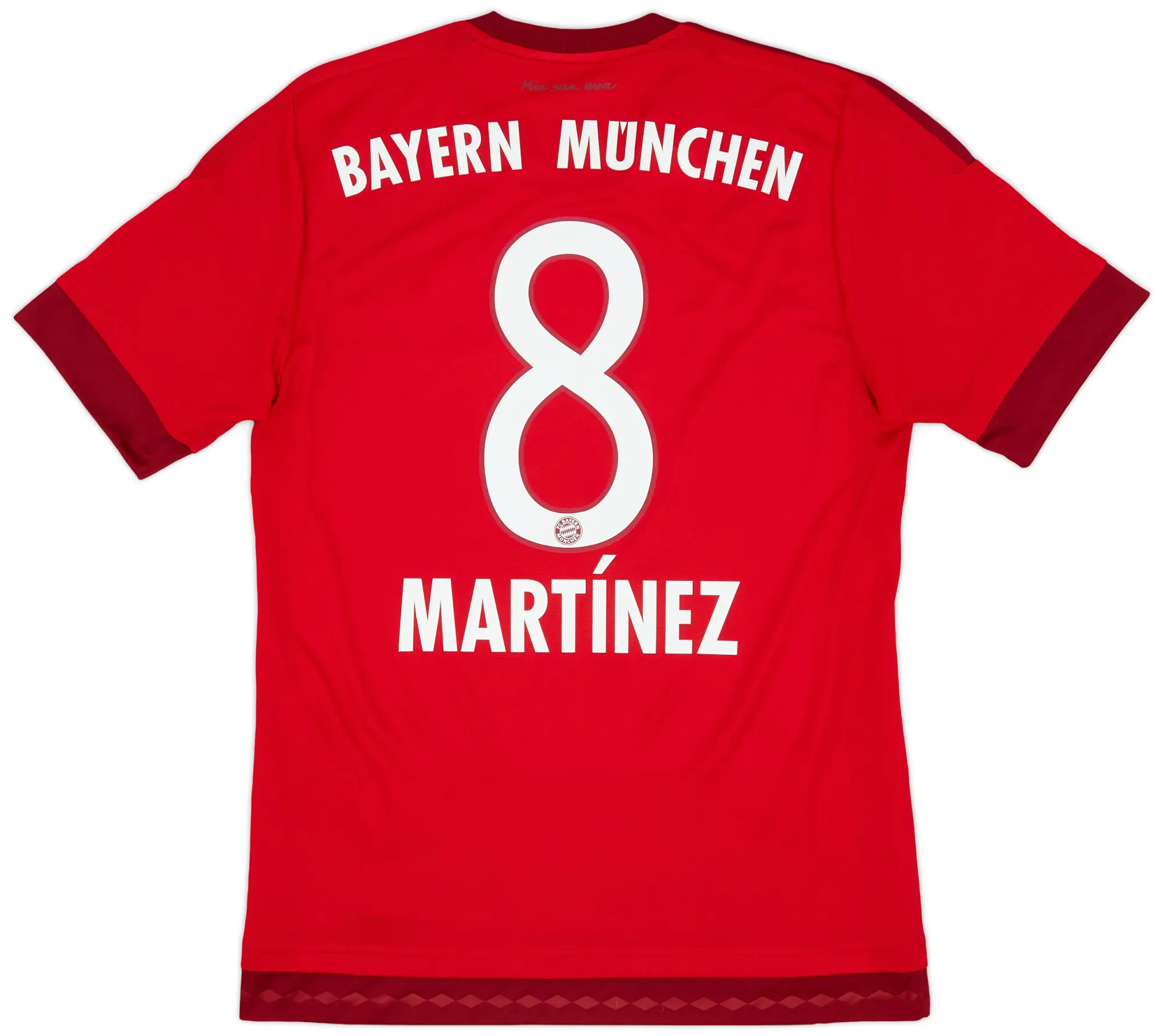 adidas 2015-16 Bayern Munich Home Shirt Martinez #8 - 8/10 - (S)