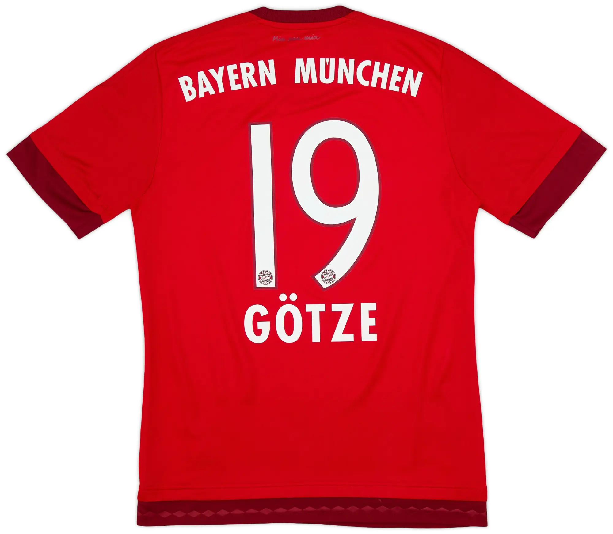 adidas 2015-16 Bayern Munich Home Shirt Gotze #19 - 9/10 - (S)