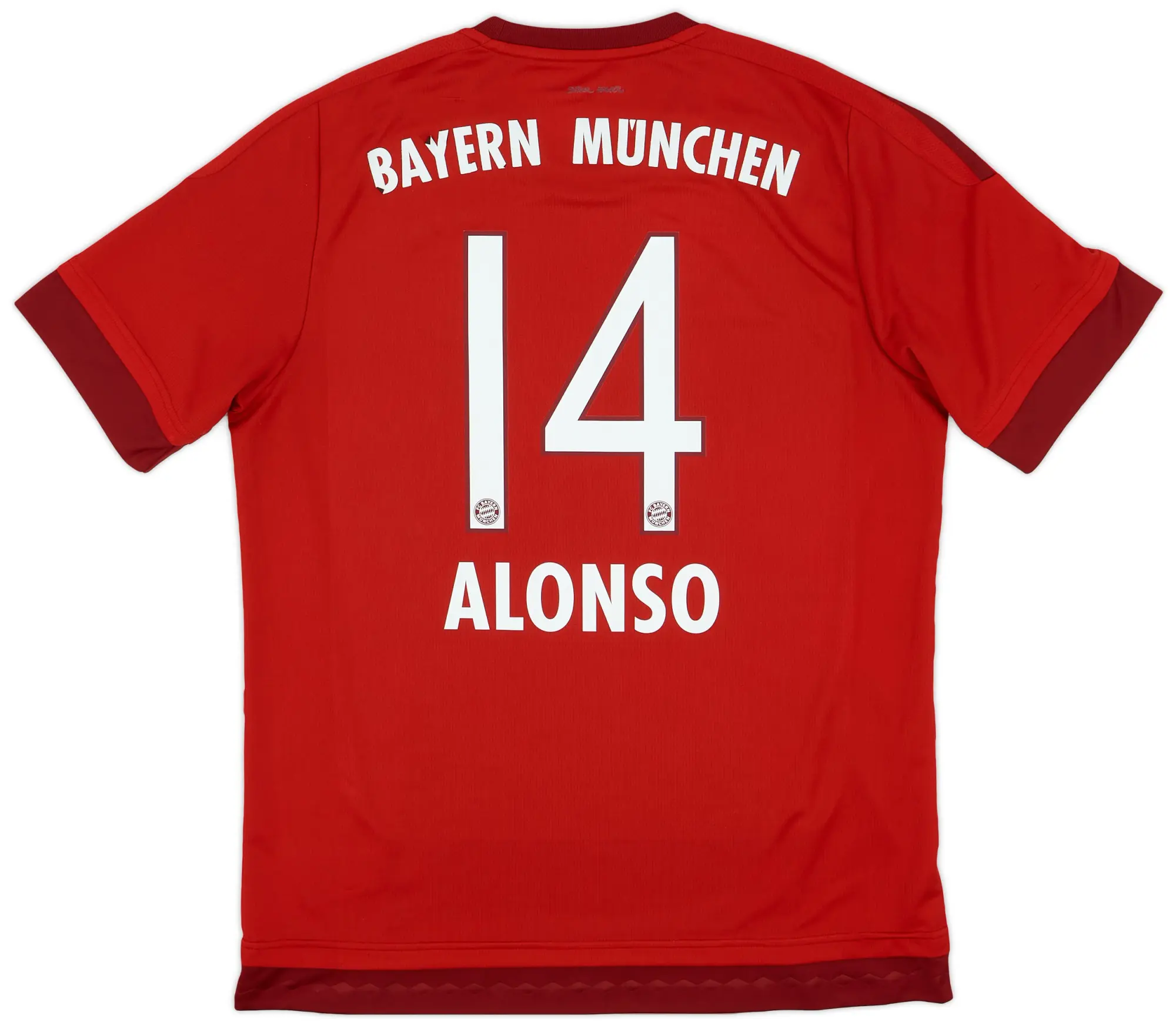 adidas 2015-16 Bayern Munich Home Shirt Alonso #14 - 5/10 - (L)