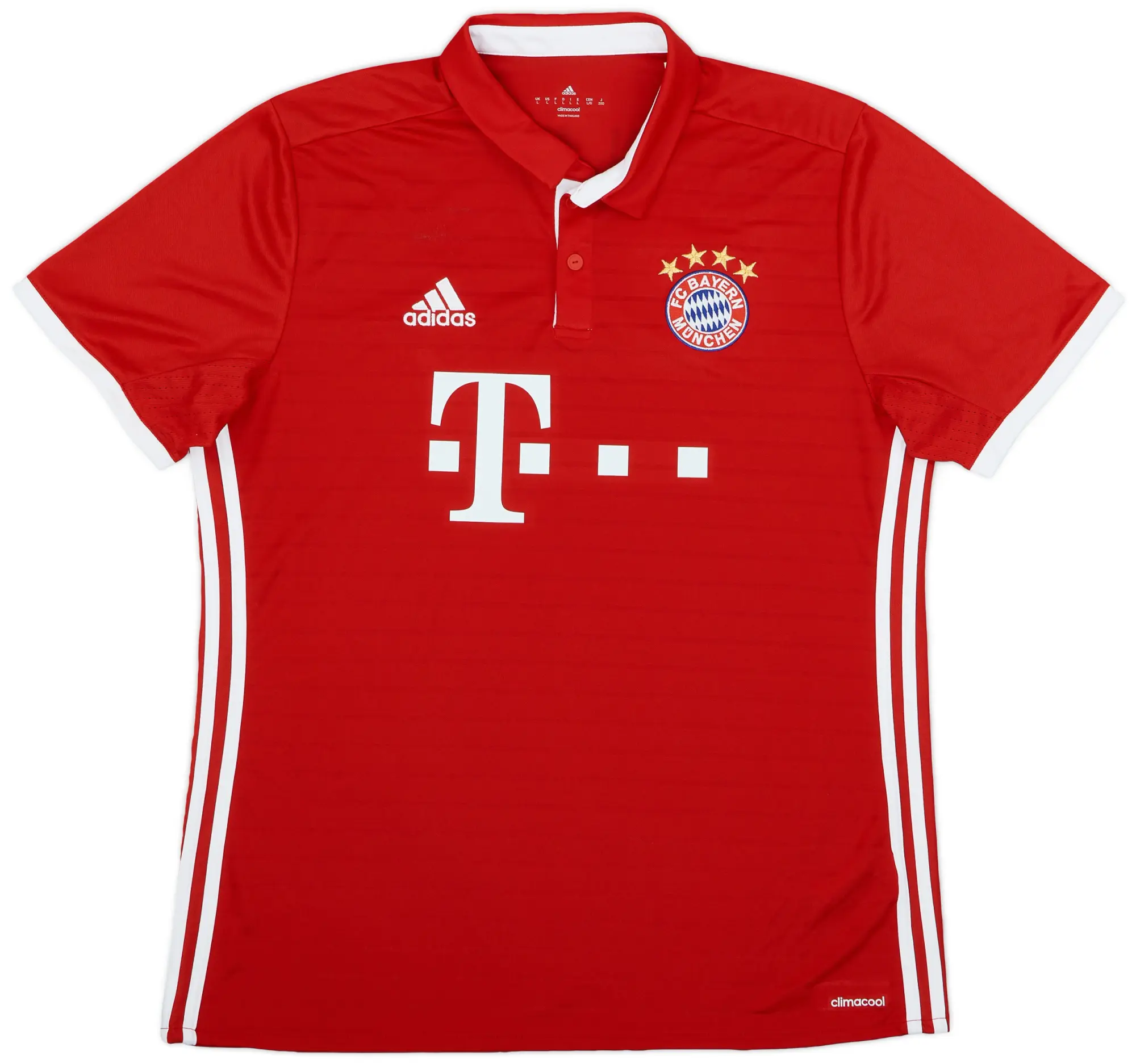 adidas 2016-17 Bayern Munich Home Shirt - 9/10 - (L)