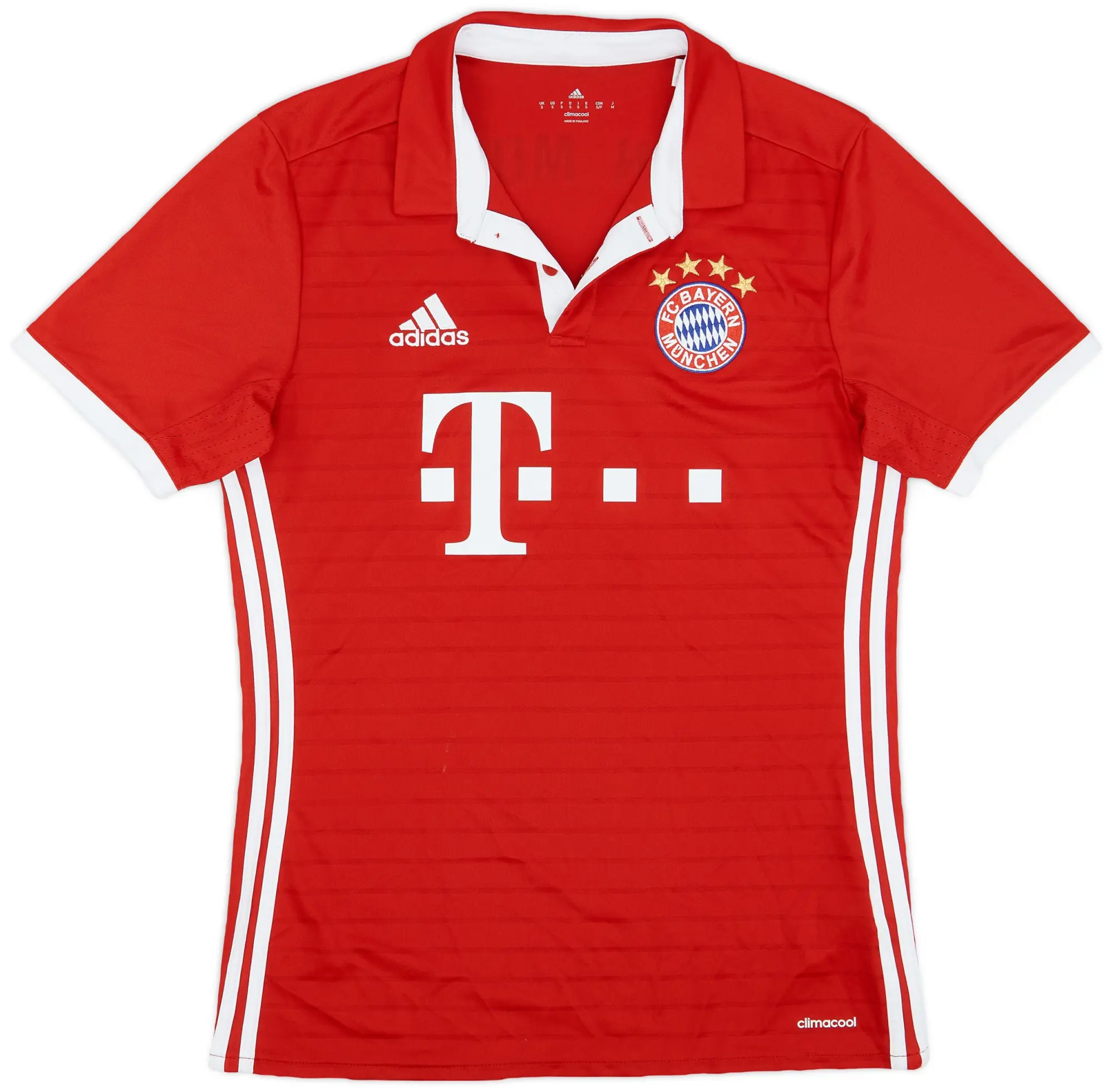 adidas 2016-17 Bayern Munich Home Shirt - 9/10 - (S)