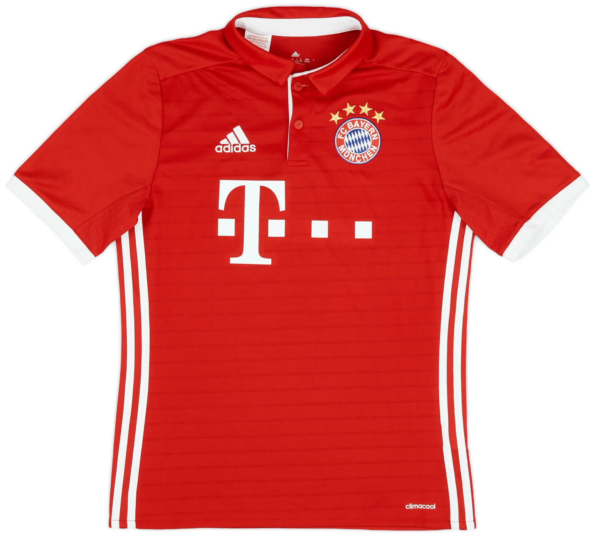 adidas 2016-17 Bayern Munich Home Shirt - 9/10 - (XL.Boys)
