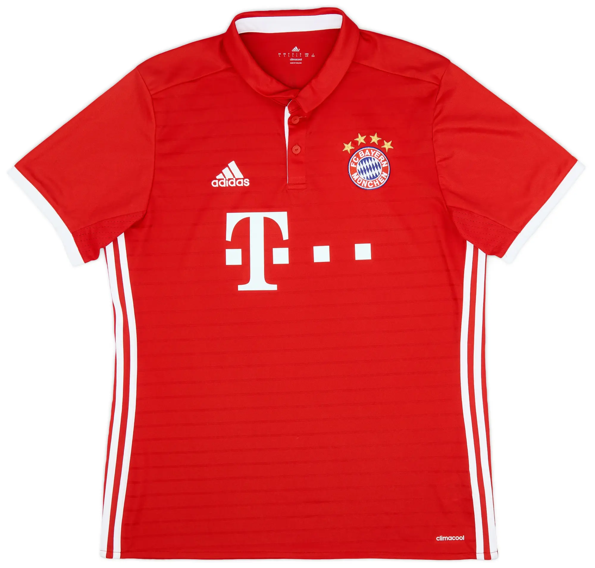 adidas 2016-17 Bayern Munich Home Shirt - 8/10 - (L)