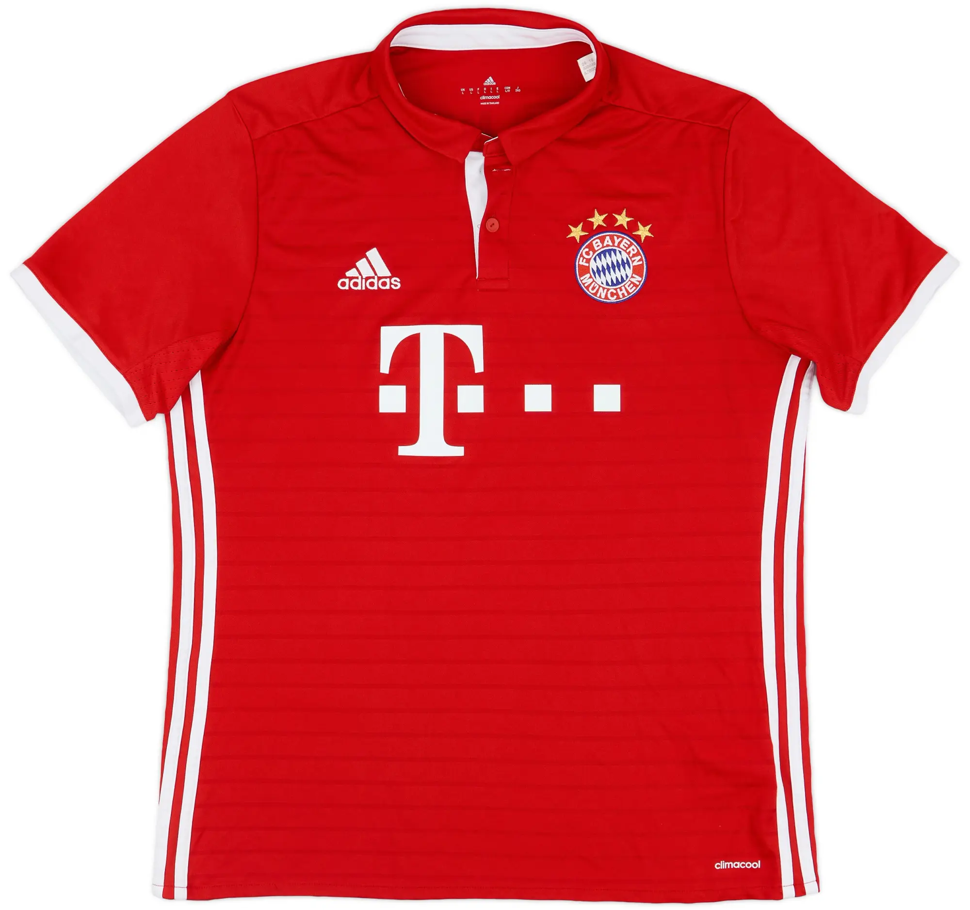 adidas 2016-17 Bayern Munich Home Shirt - 8/10 - (L)
