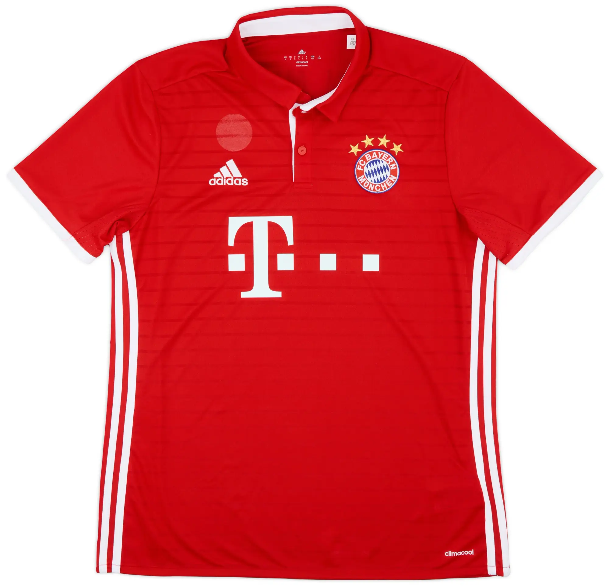 adidas 2016-17 Bayern Munich Home Shirt - 6/10 - (L)