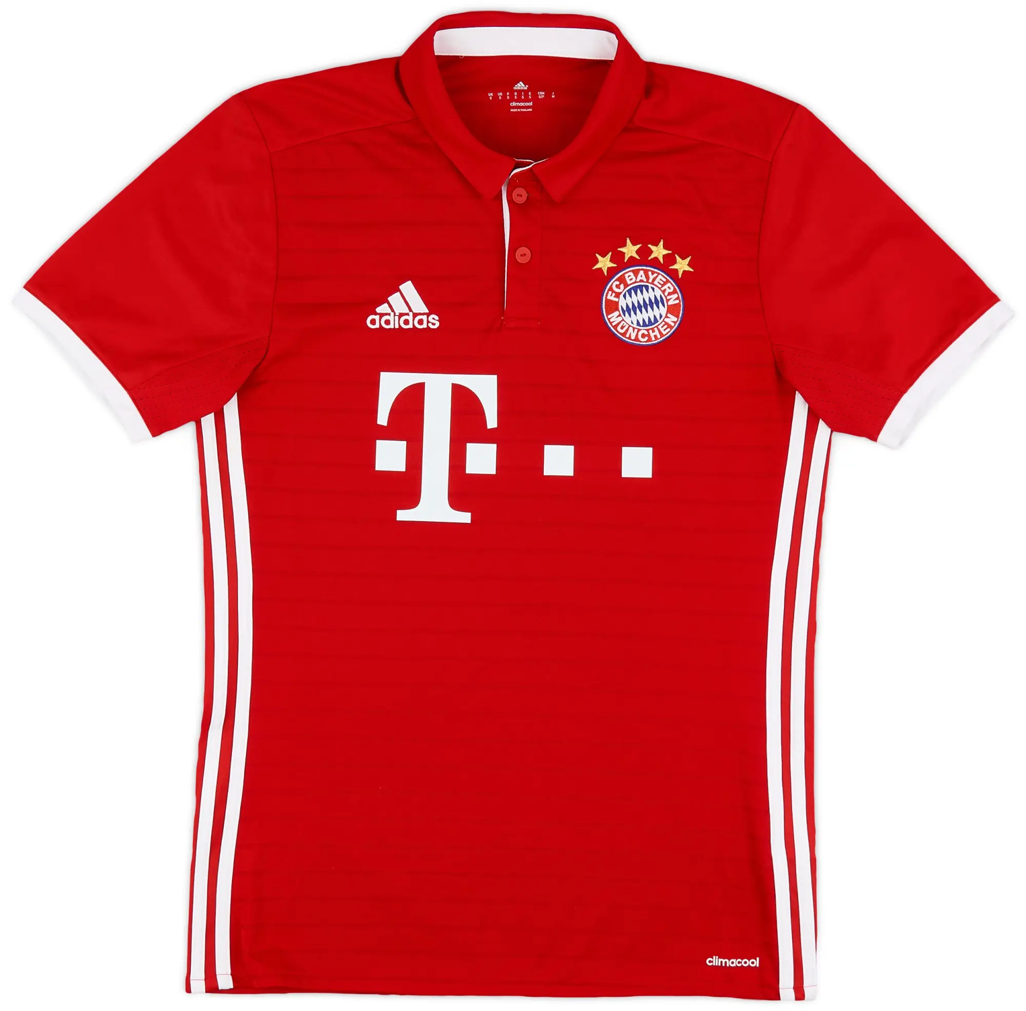 adidas 2016-17 Bayern Munich Home Shirt - 9/10 - (S)