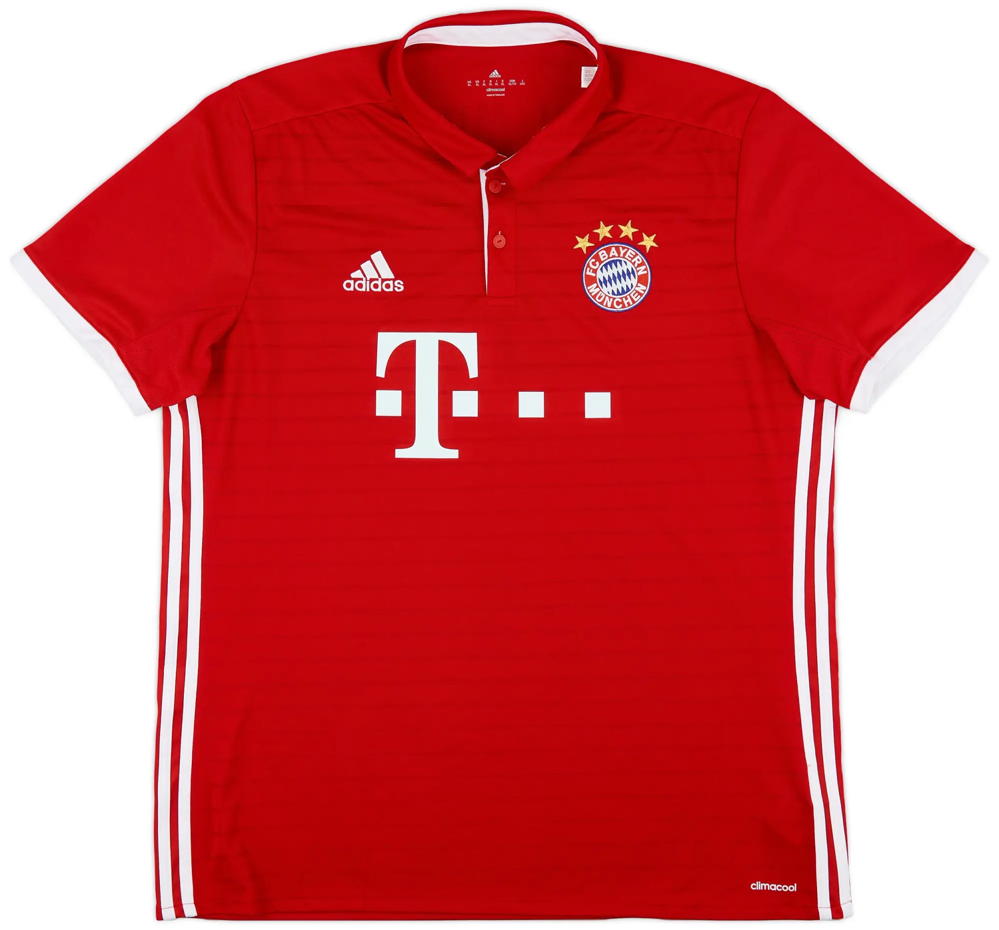 adidas 2016-17 Bayern Munich Home Shirt - 8/10 - (XL)