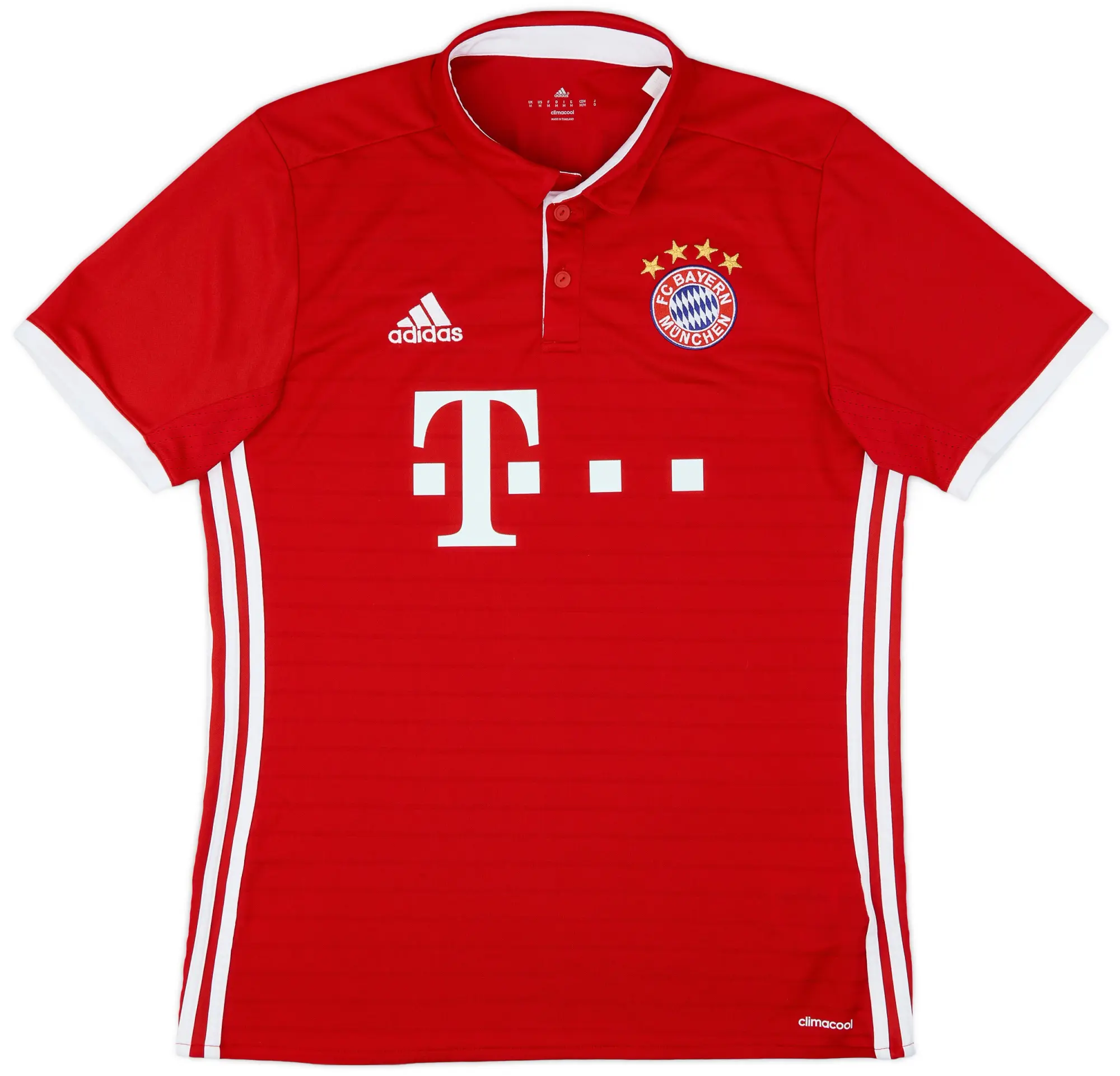 adidas 2016-17 Bayern Munich Home Shirt - 9/10 - (M)