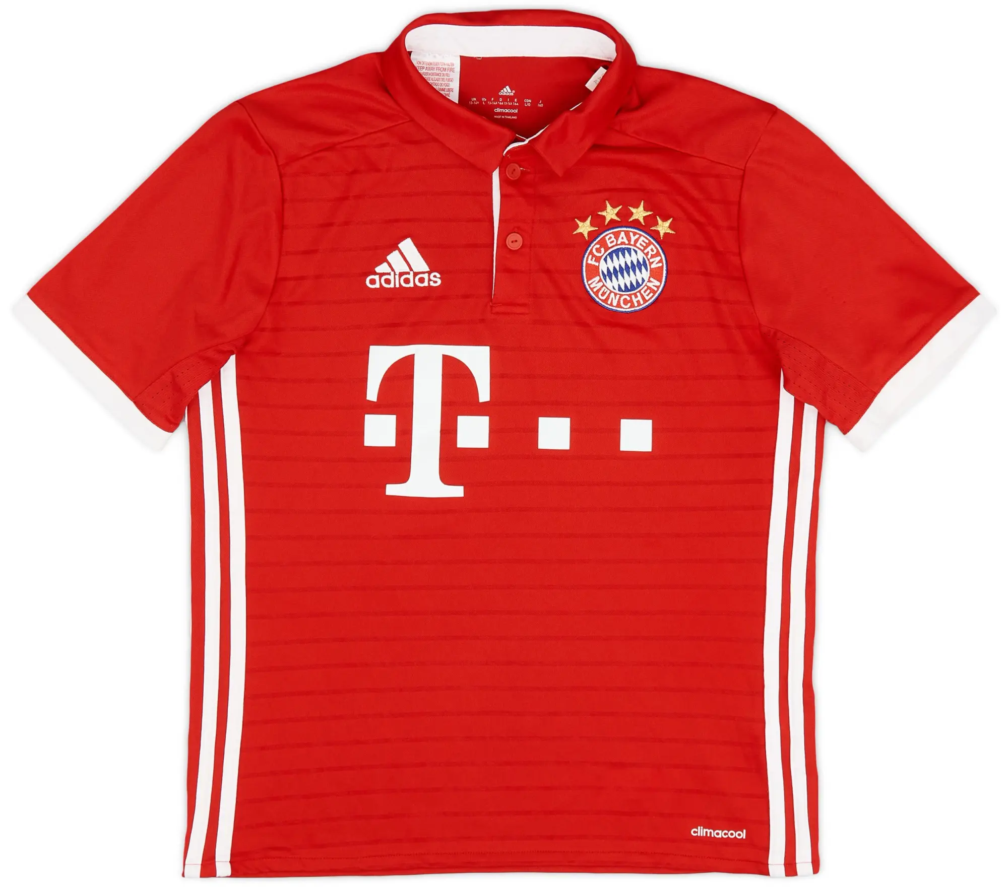 adidas 2016-17 Bayern Munich Home Shirt - 8/10 - (L.Boys)