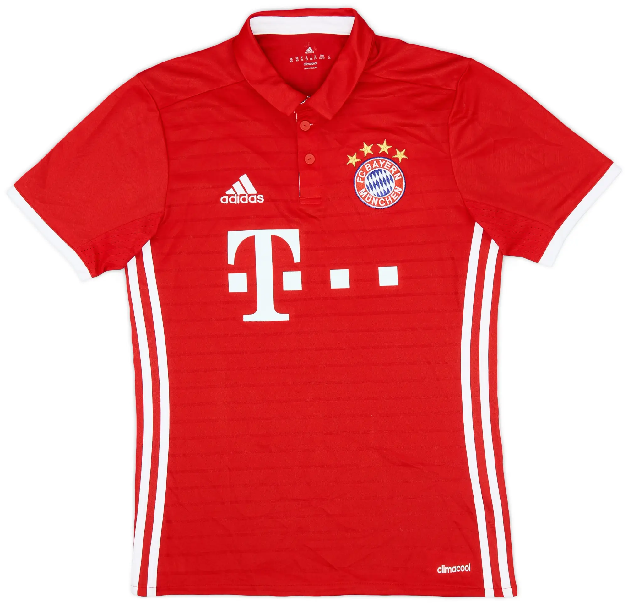 adidas 2016-17 Bayern Munich Home Shirt - 9/10 - (XS)