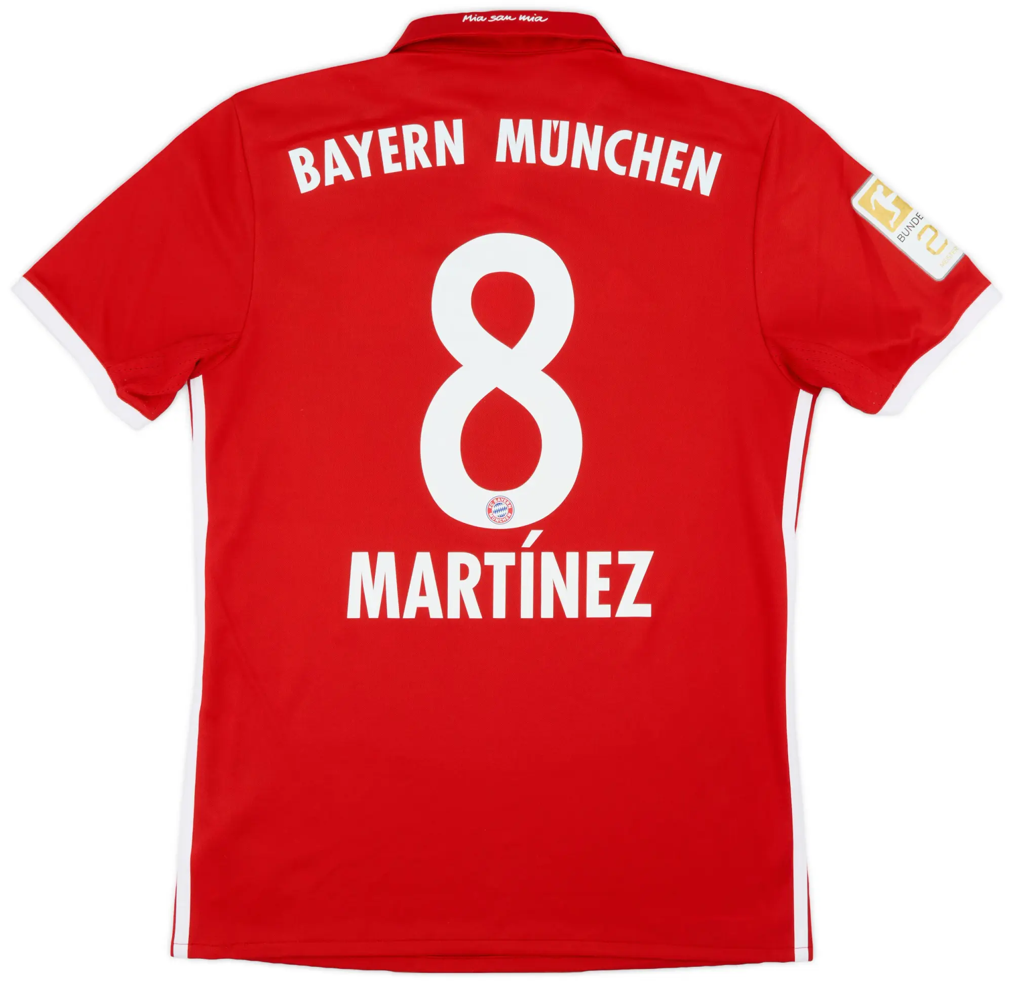adidas 2016-17 Bayern Munich Home Shirt Martinez #8 - 8/10 - (S)