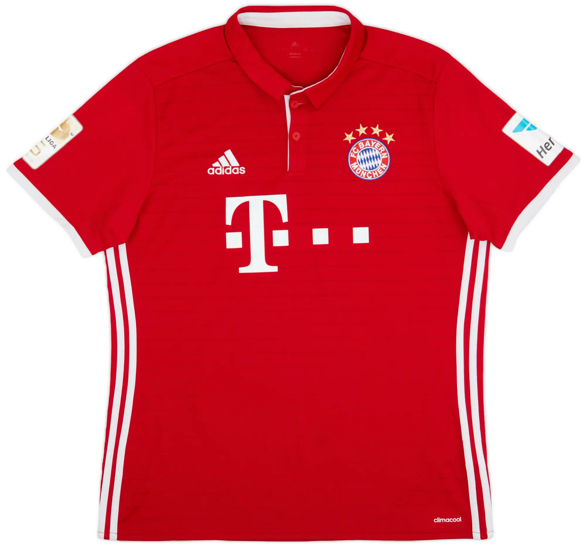 adidas 2016-17 Bayern Munich Home Shirt - 5/10 - (L)