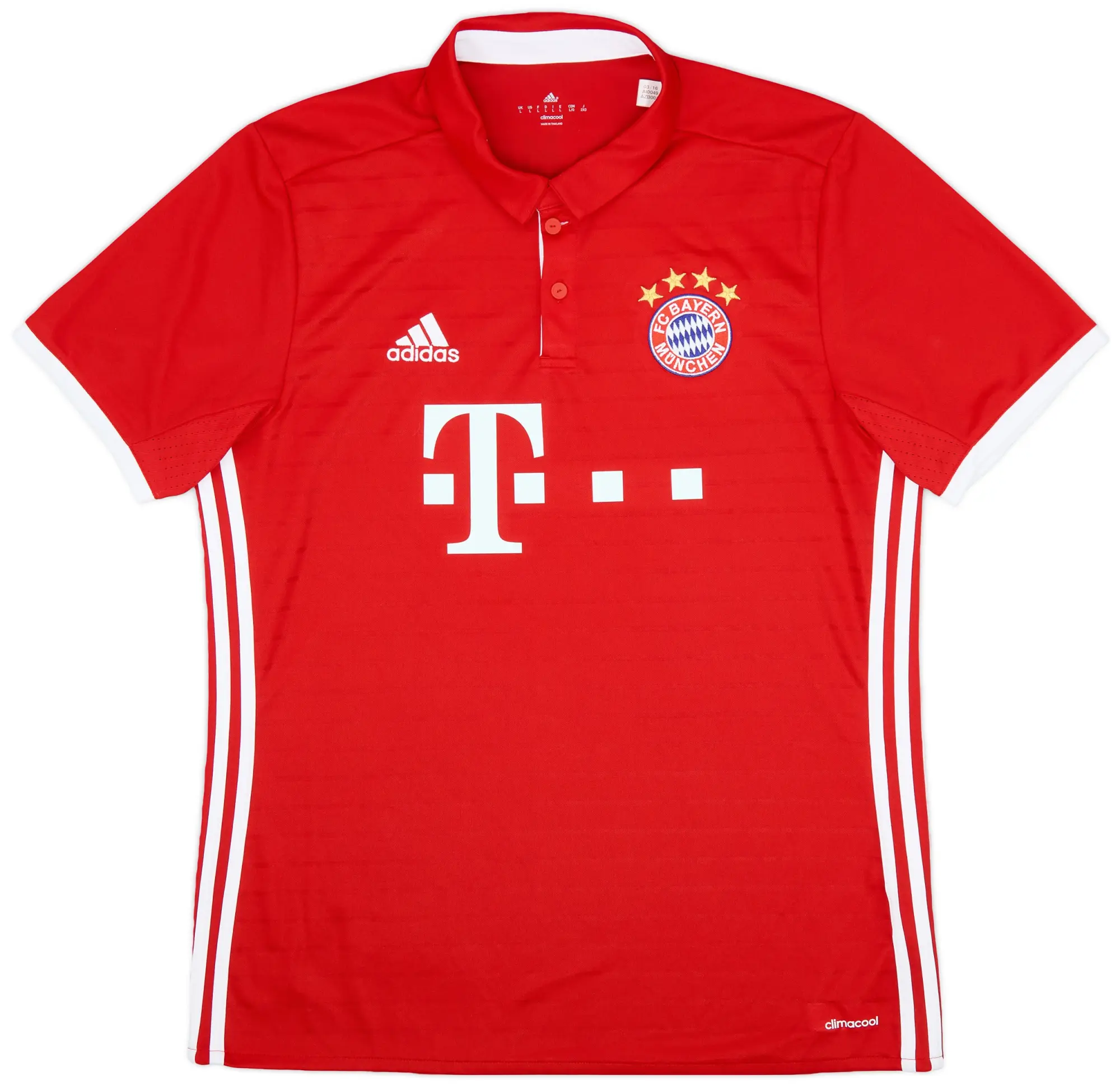 adidas 2016-17 Bayern Munich Home Shirt - 10/10 - (L)