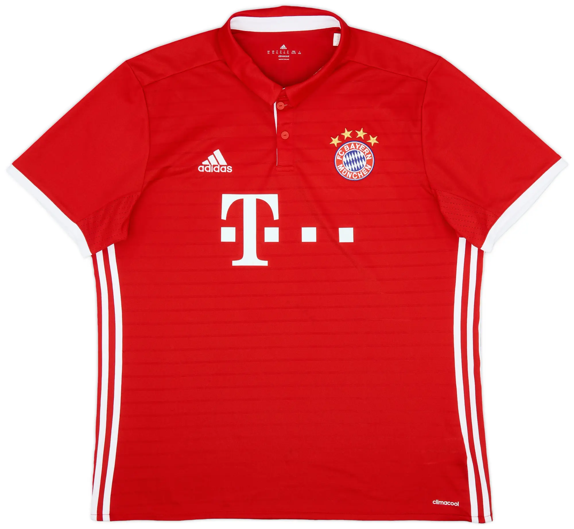 adidas 2016-17 Bayern Munich Home Shirt - 7/10 - (XL)