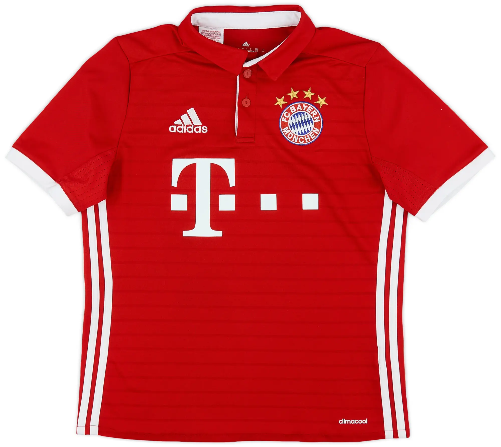 adidas 2016-17 Bayern Munich Home Shirt - 8/10 - (L.Boys)