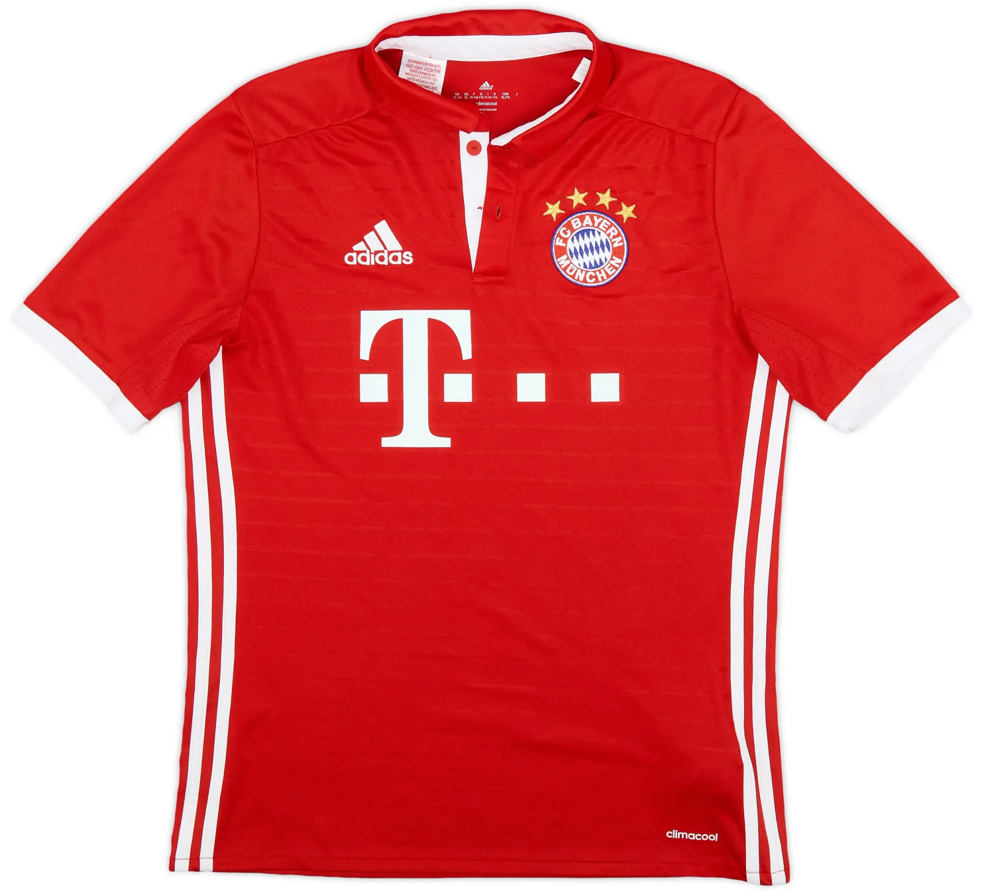 adidas 2016-17 Bayern Munich Home Shirt - 5/10 - (XL.Boys)