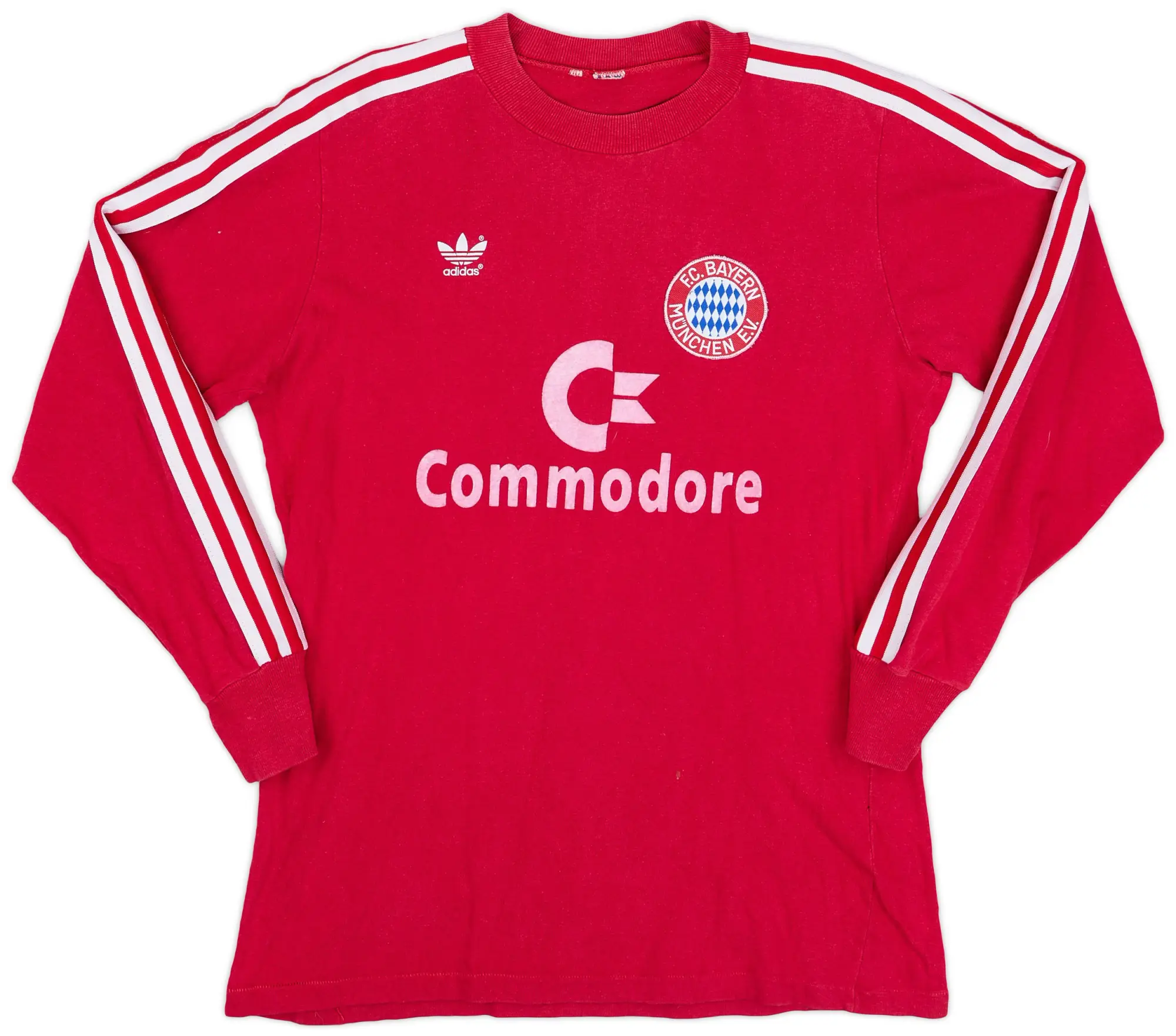 adidas 1984-89 Bayern Munich Home L/S Shirt - 8/10 - (M)