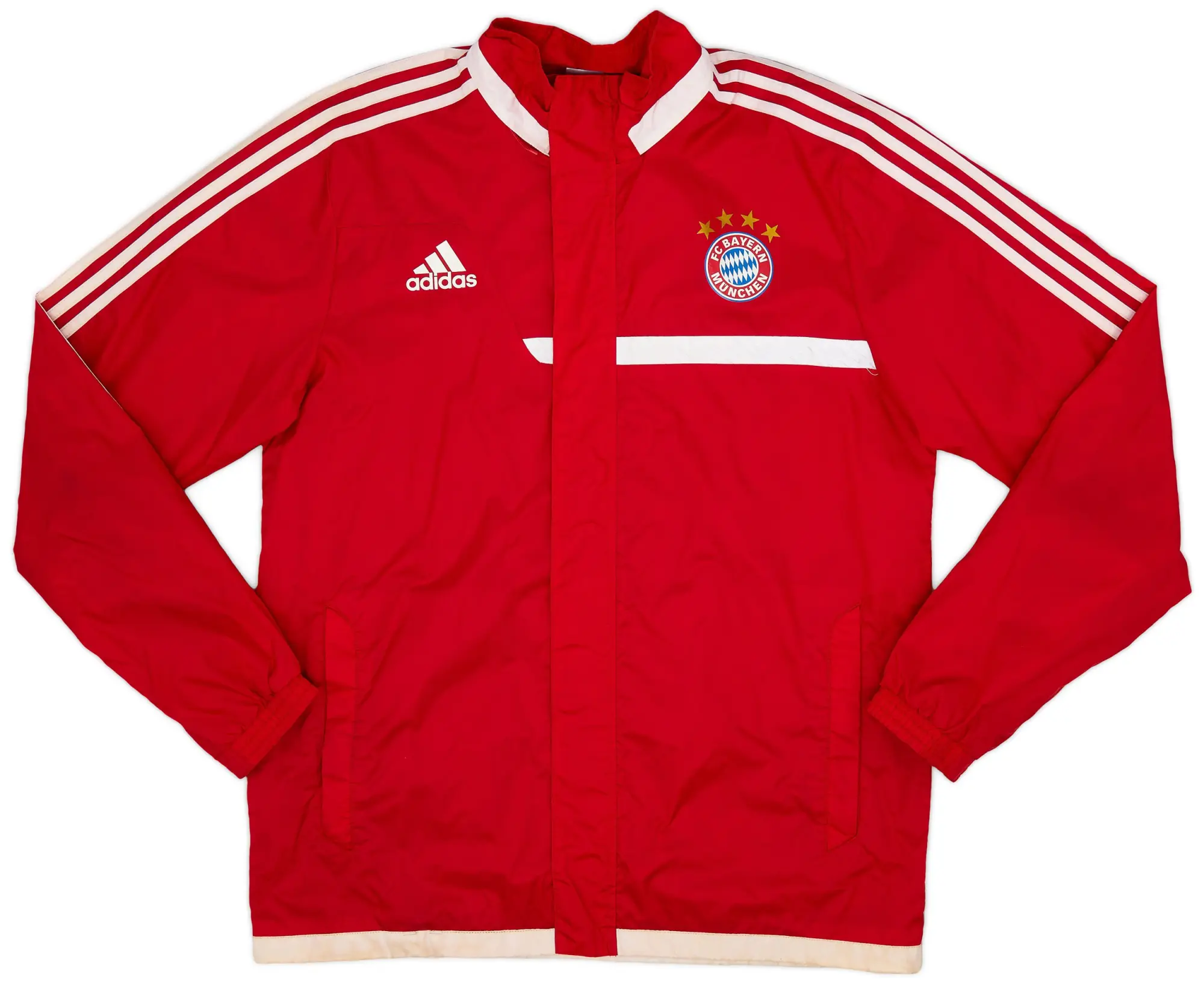 2013 14 Bayern Munich adidas Rain Jacket 9 10 L BYNJ13593JR FOOTY.COM