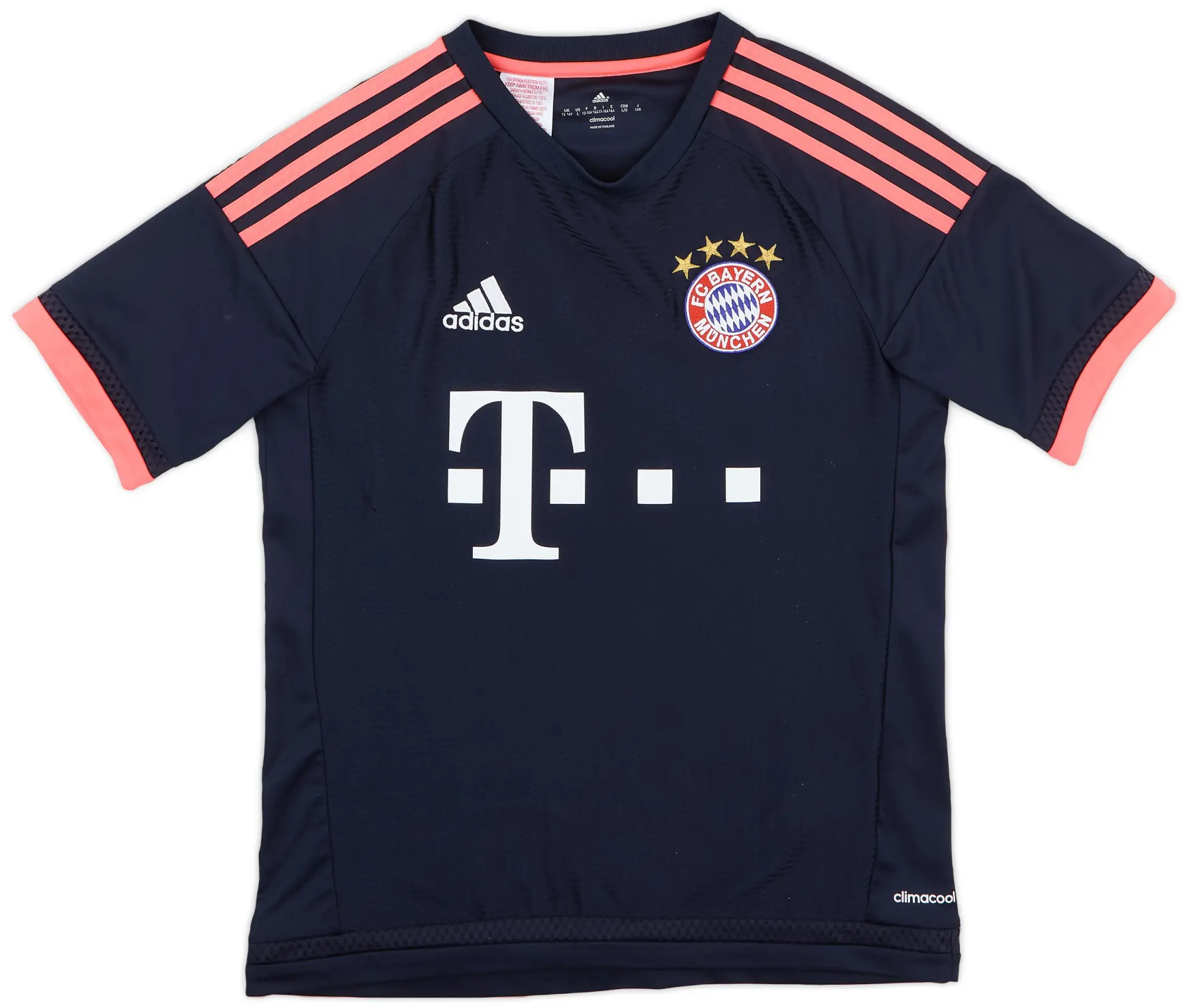 adidas 2015-16 Bayern Munich Third Shirt - 9/10 - (L.Boys)