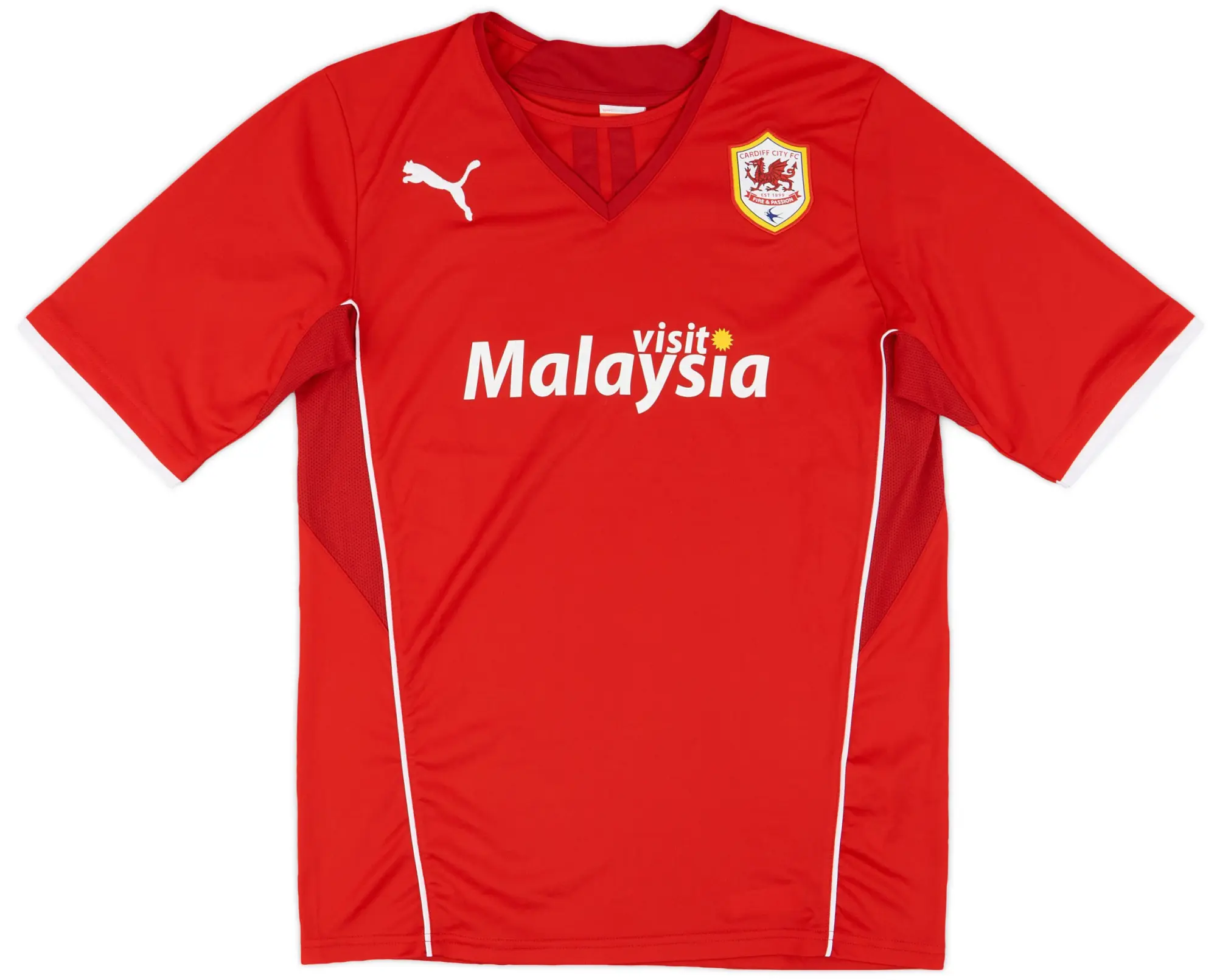 Puma 2013-14 Cardiff Home Shirt - 8/10 - (M)