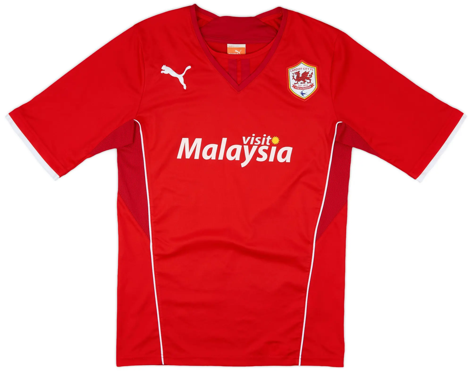 Puma 2013-14 Cardiff Home Shirt - 6/10 - (S)