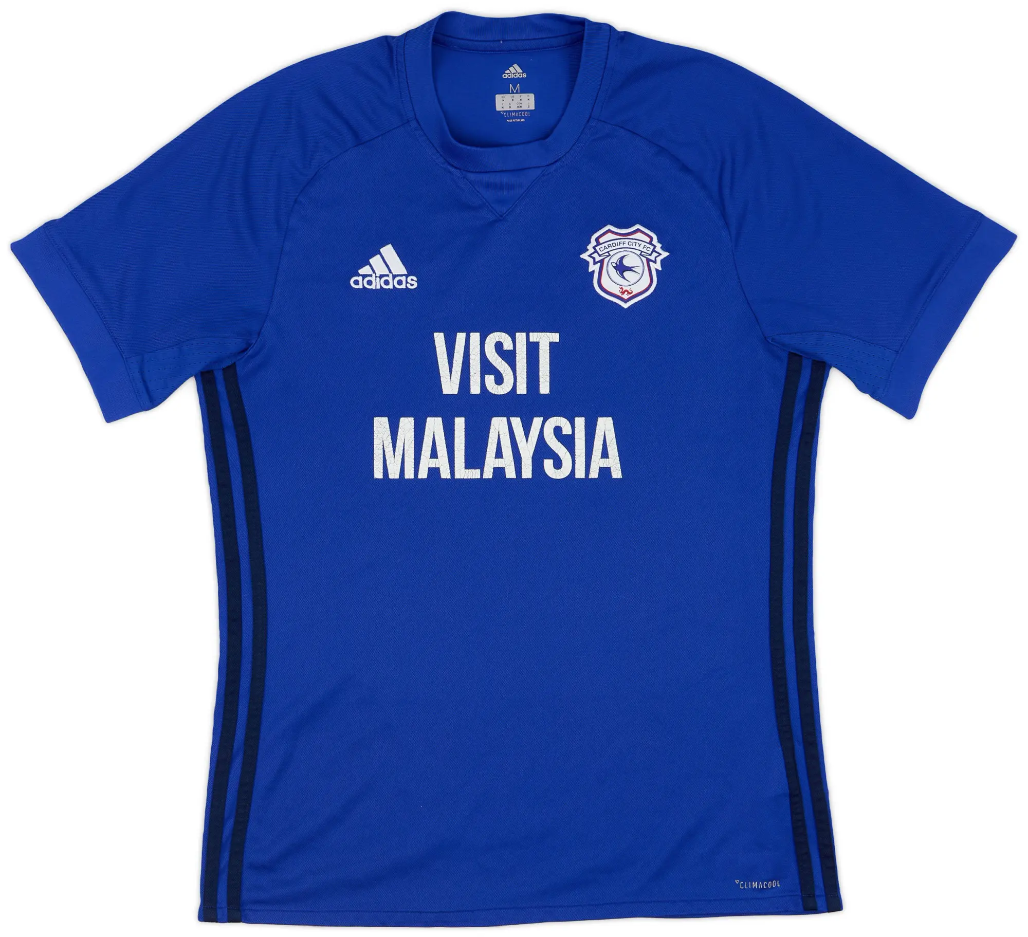 adidas 2017-18 Cardiff City Home Shirt - 6/10 - (M)