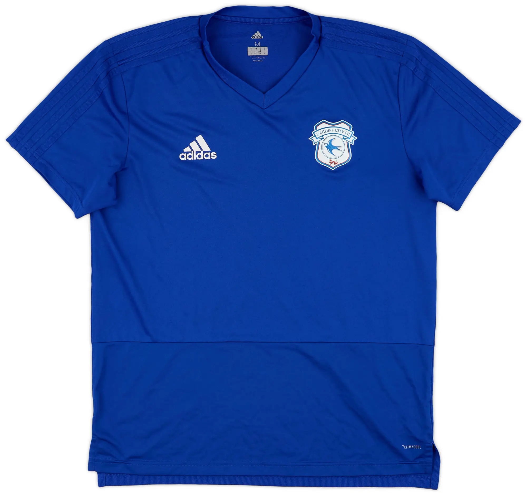 2018-19 Cardiff City adidas Training Shirt - 9/10 - (M)