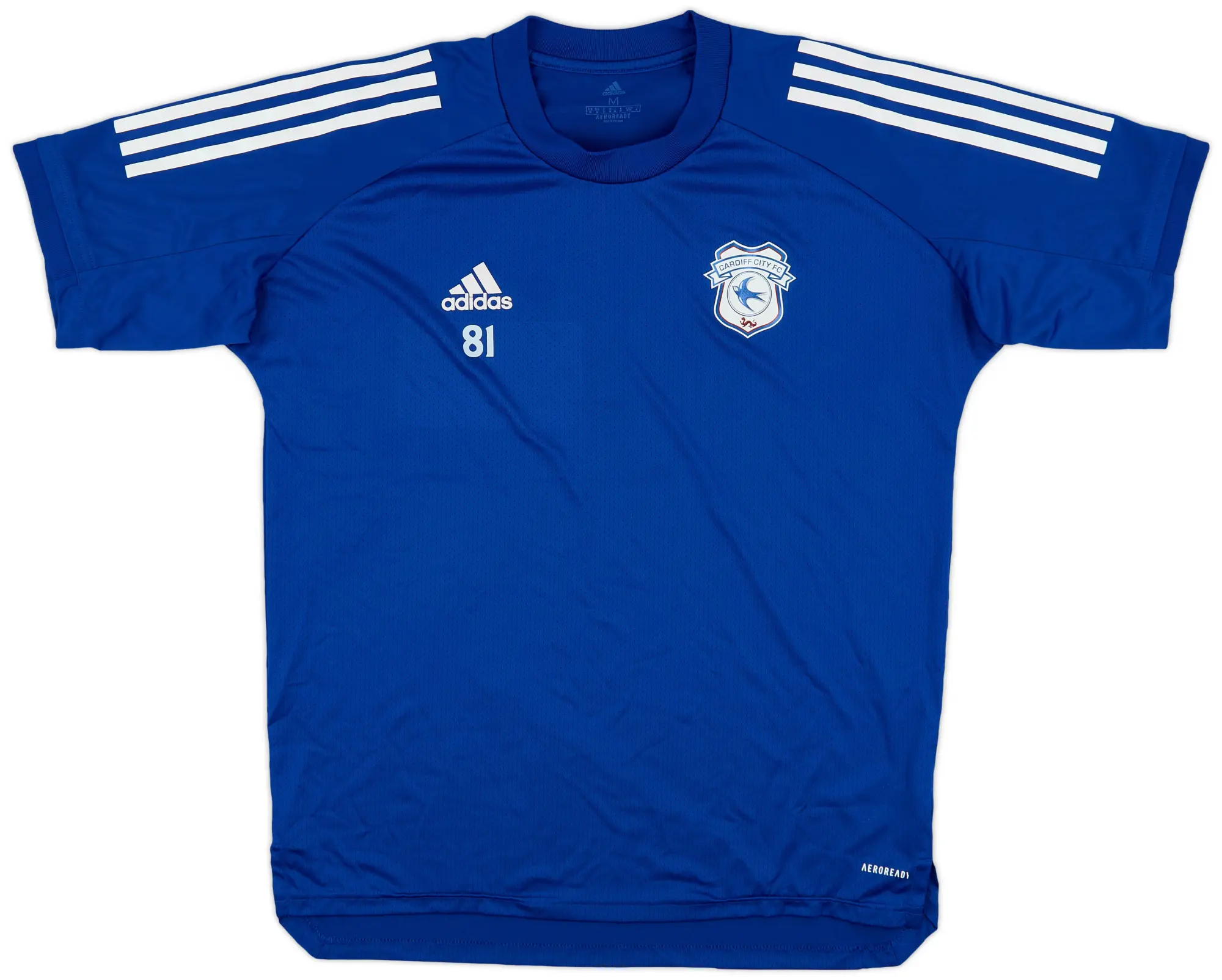 adidas 2019-20 Cardiff City Player Issue Training Shirt #81 - 6/10 - (M)