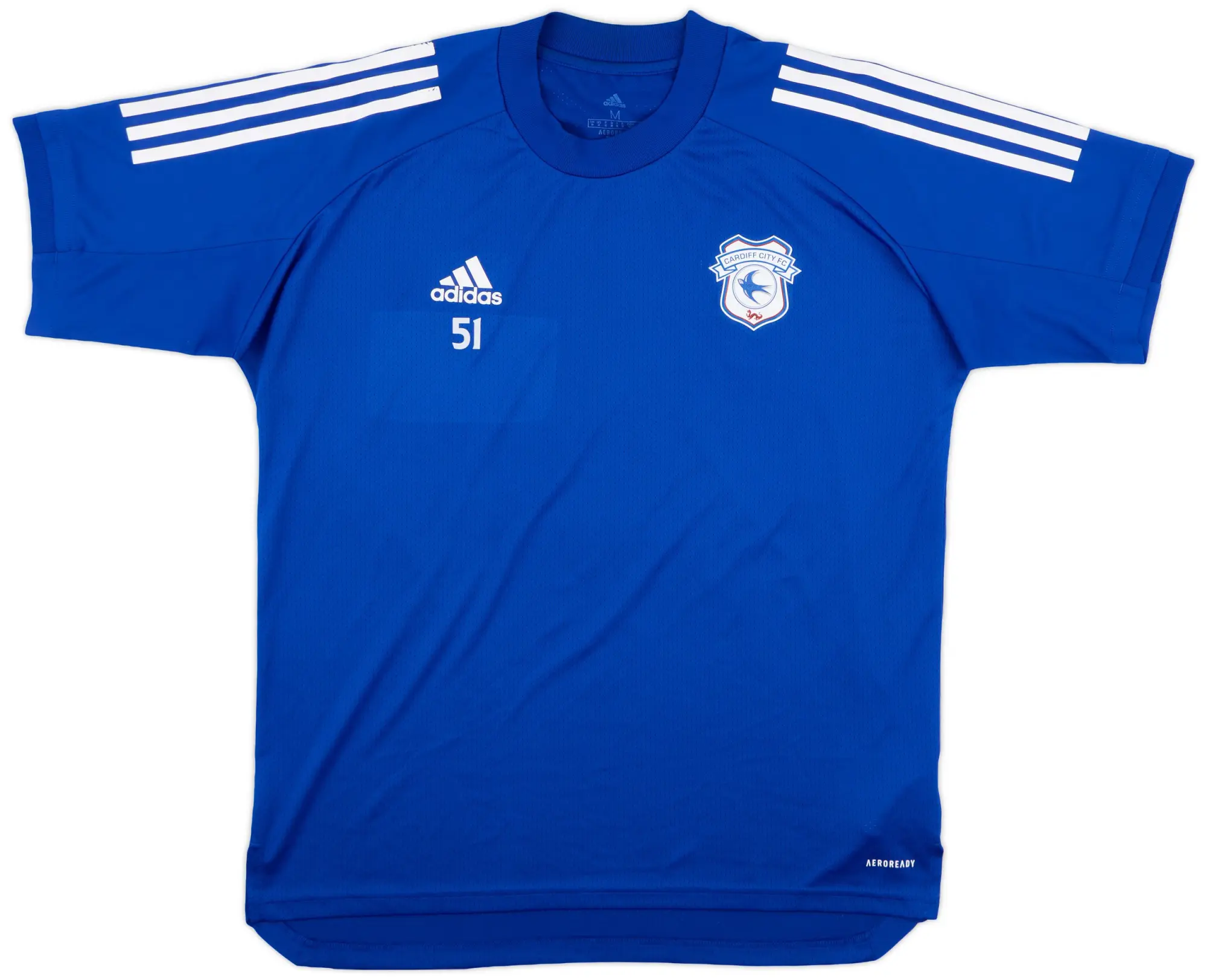 2020-21 Cardiff City adidas Player Issue Training Shirt #51 - 8/10 - (M)