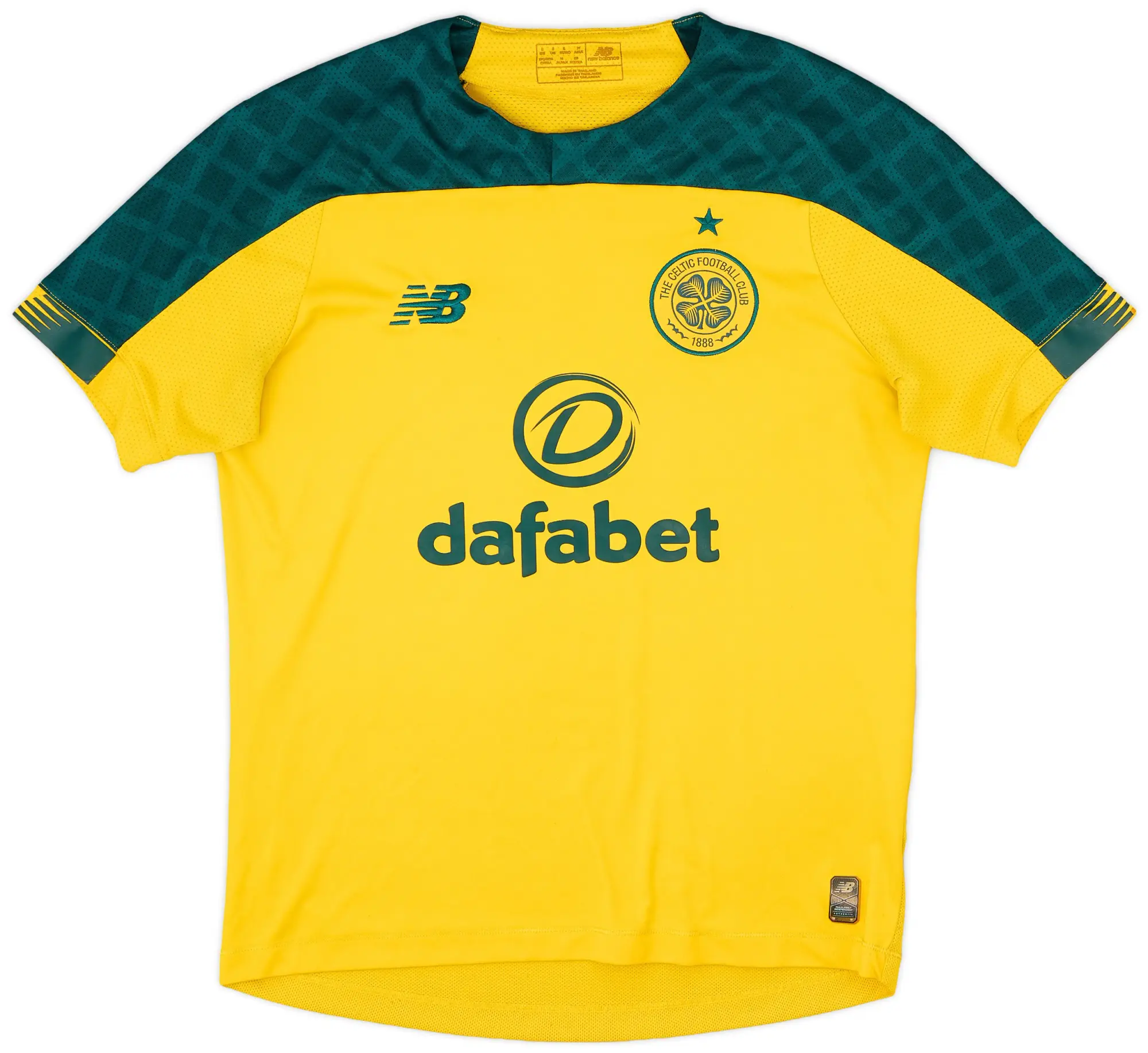 NewBalance 2019-20 Celtic Away Shirt - 8/10 - (M)