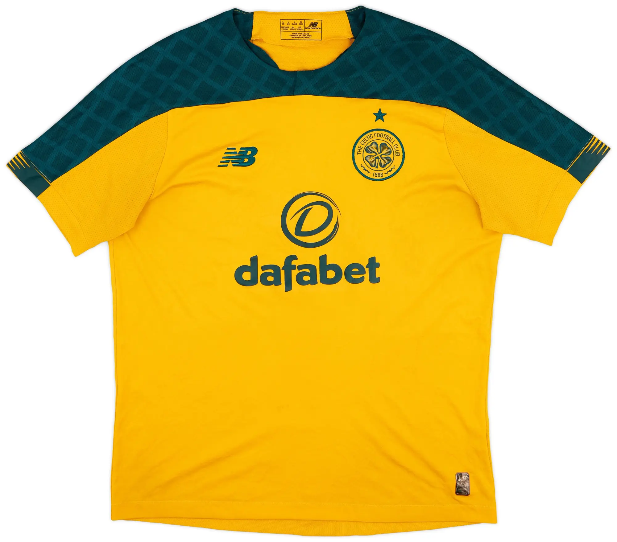 NewBalance 2019-20 Celtic Away Shirt - 7/10 - (L)