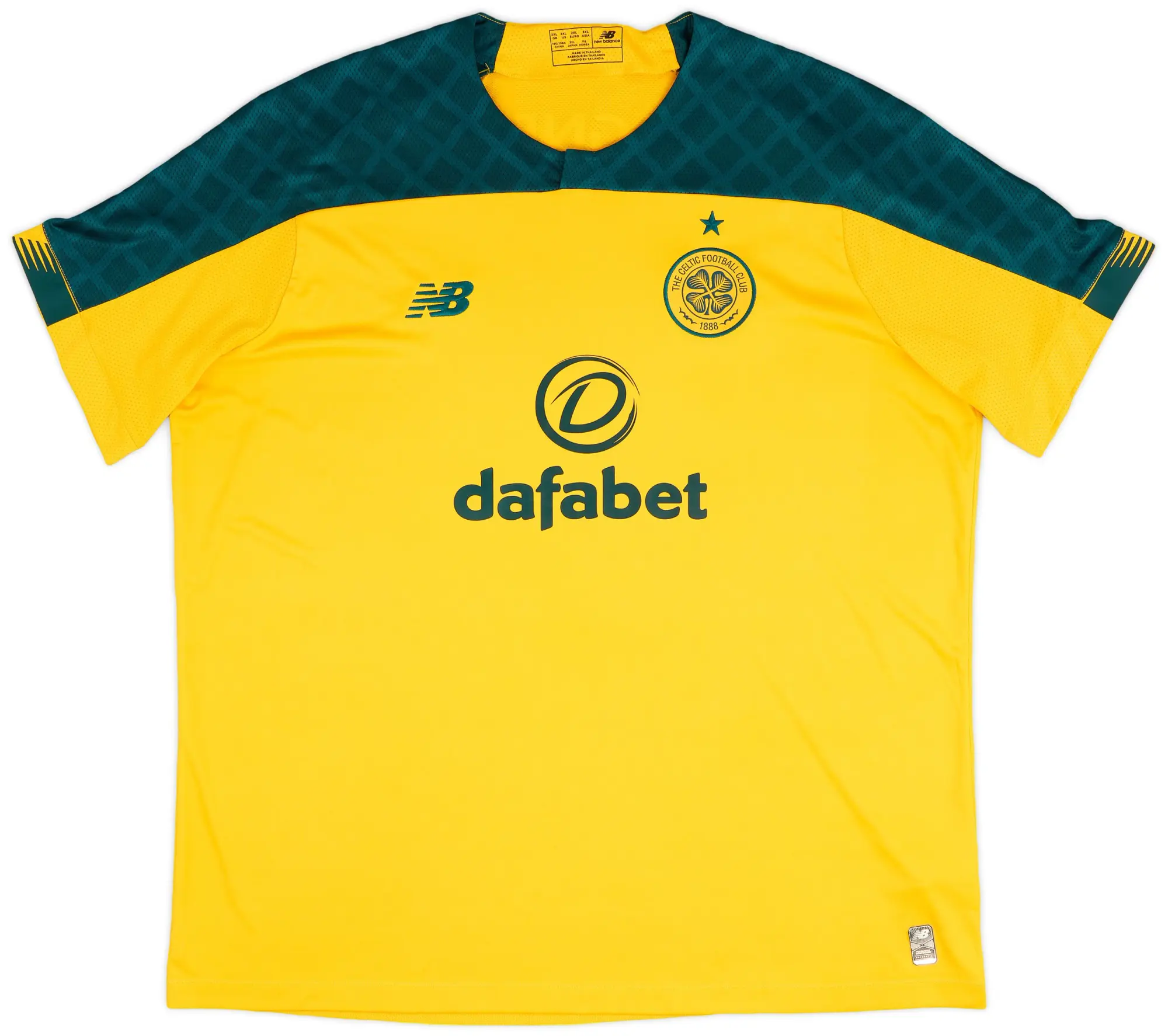 NewBalance 2019-20 Celtic Away Shirt - 9/10 - (XXL)