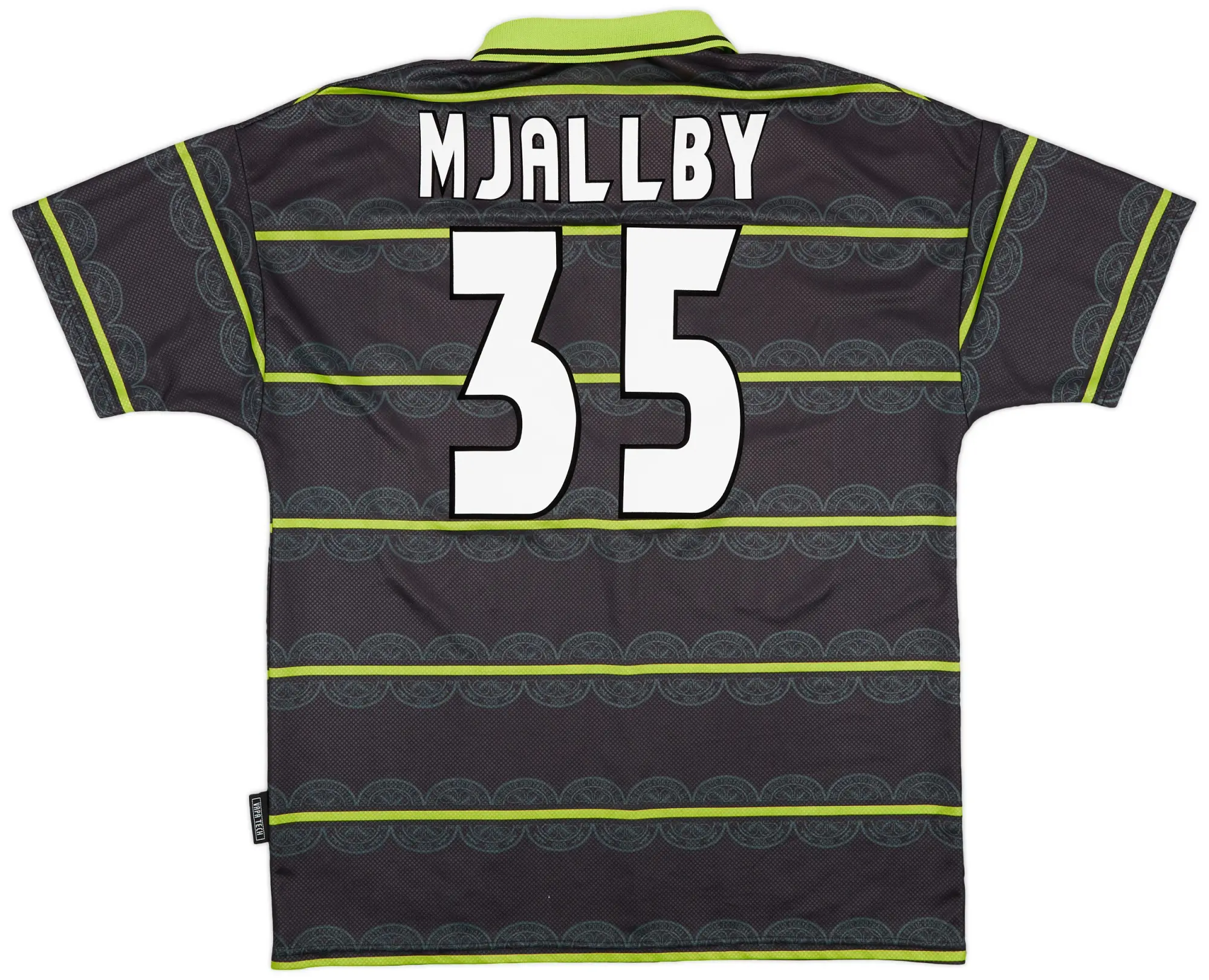 Umbro 1998-99 Celtic Away Shirt Mjallby #35 - 8/10 - (XL)