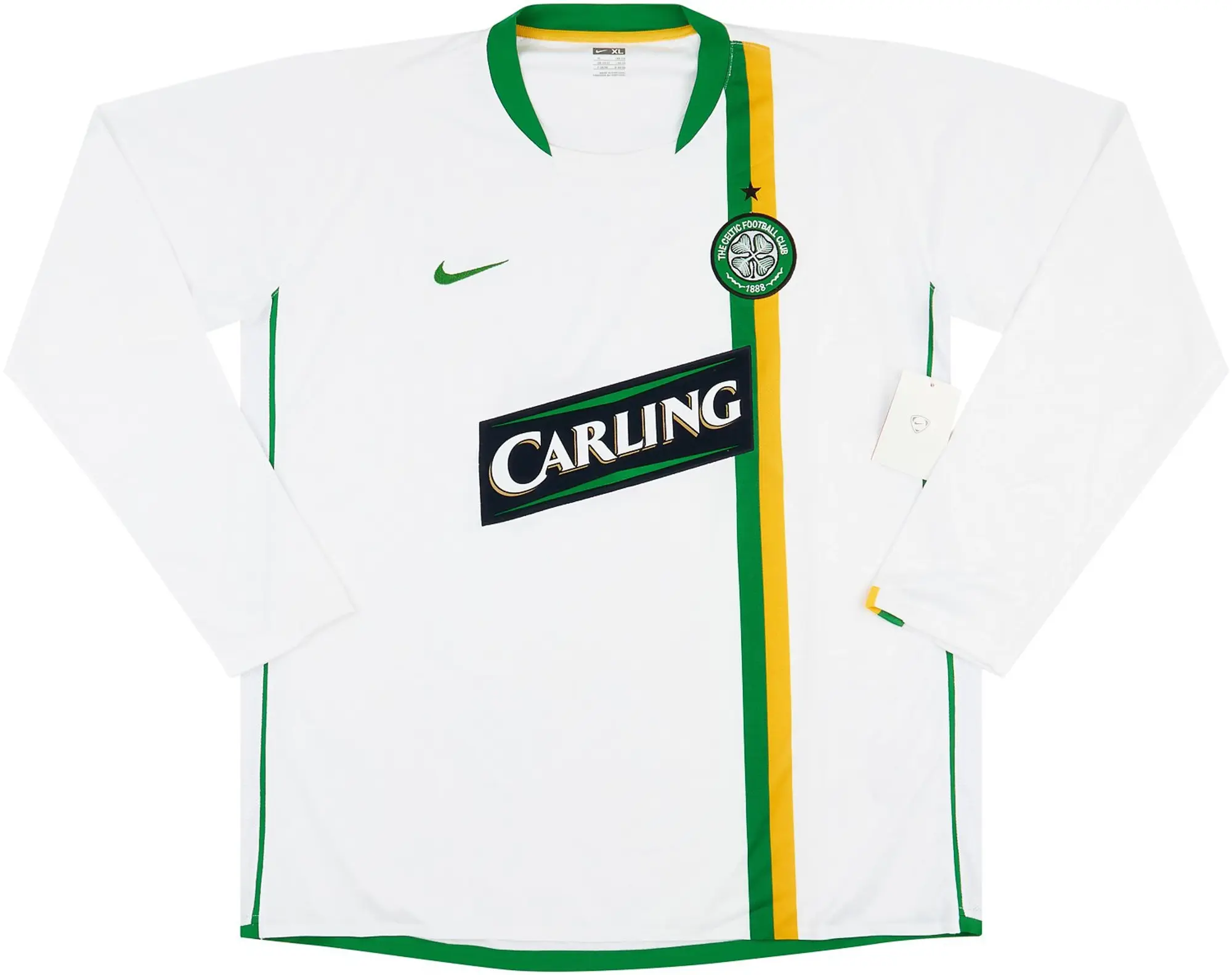 Nike 2006-08 Celtic Player Issue Away L/S Shirt (XL)