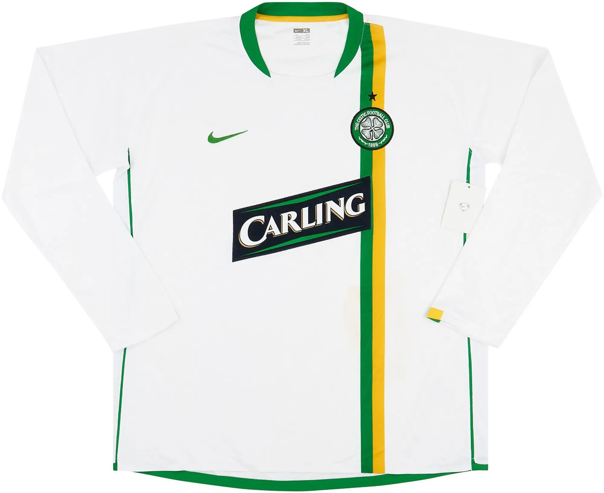 Nike 2006-08 Celtic Player Issue Away L/S Shirt (XL)