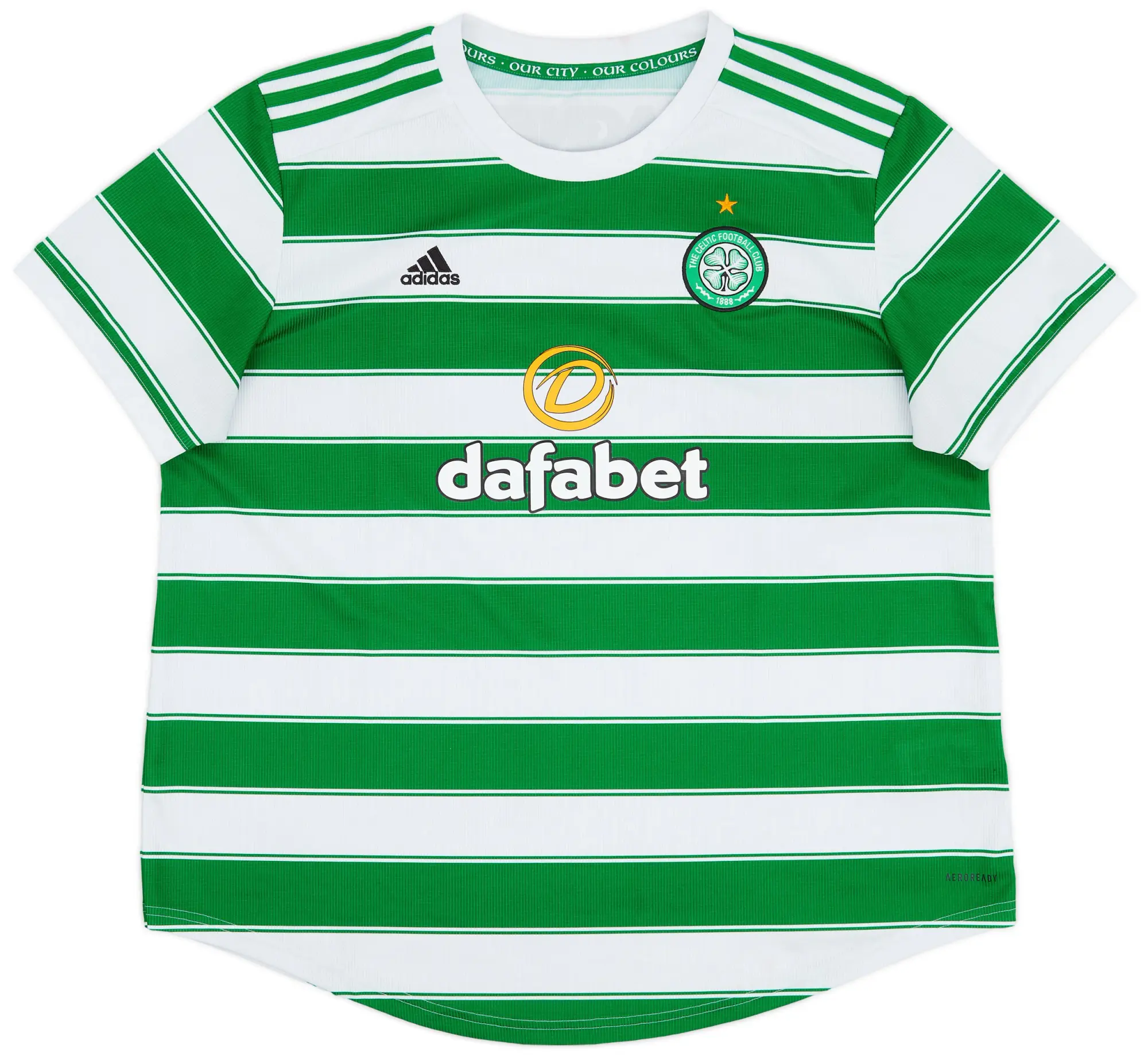 adidas 2021-22 Celtic Home Shirt - 7/10 - (XXL)