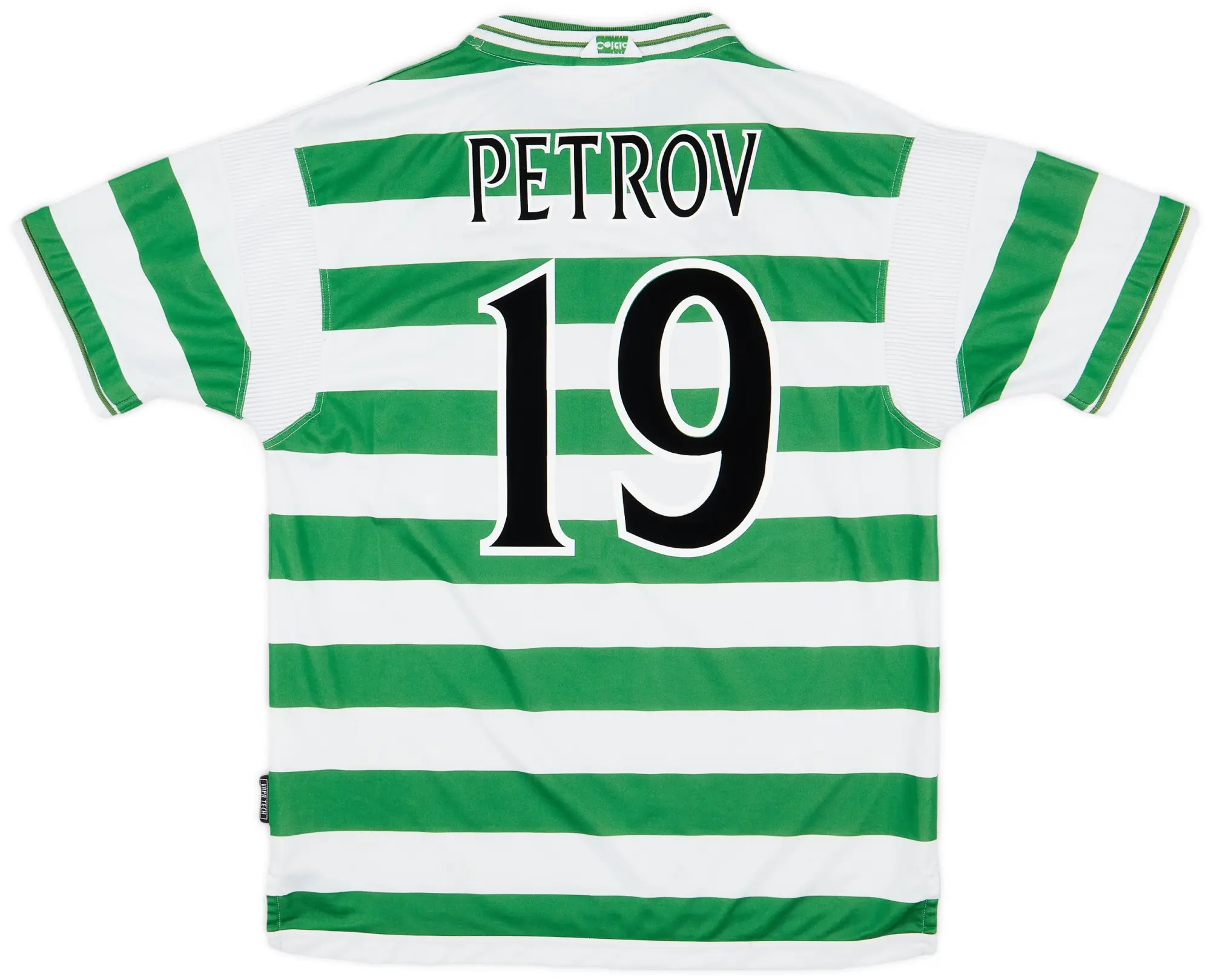 Umbro 1999-01 Celtic Home Shirt Petrov #19 - 8/10 - (XL)