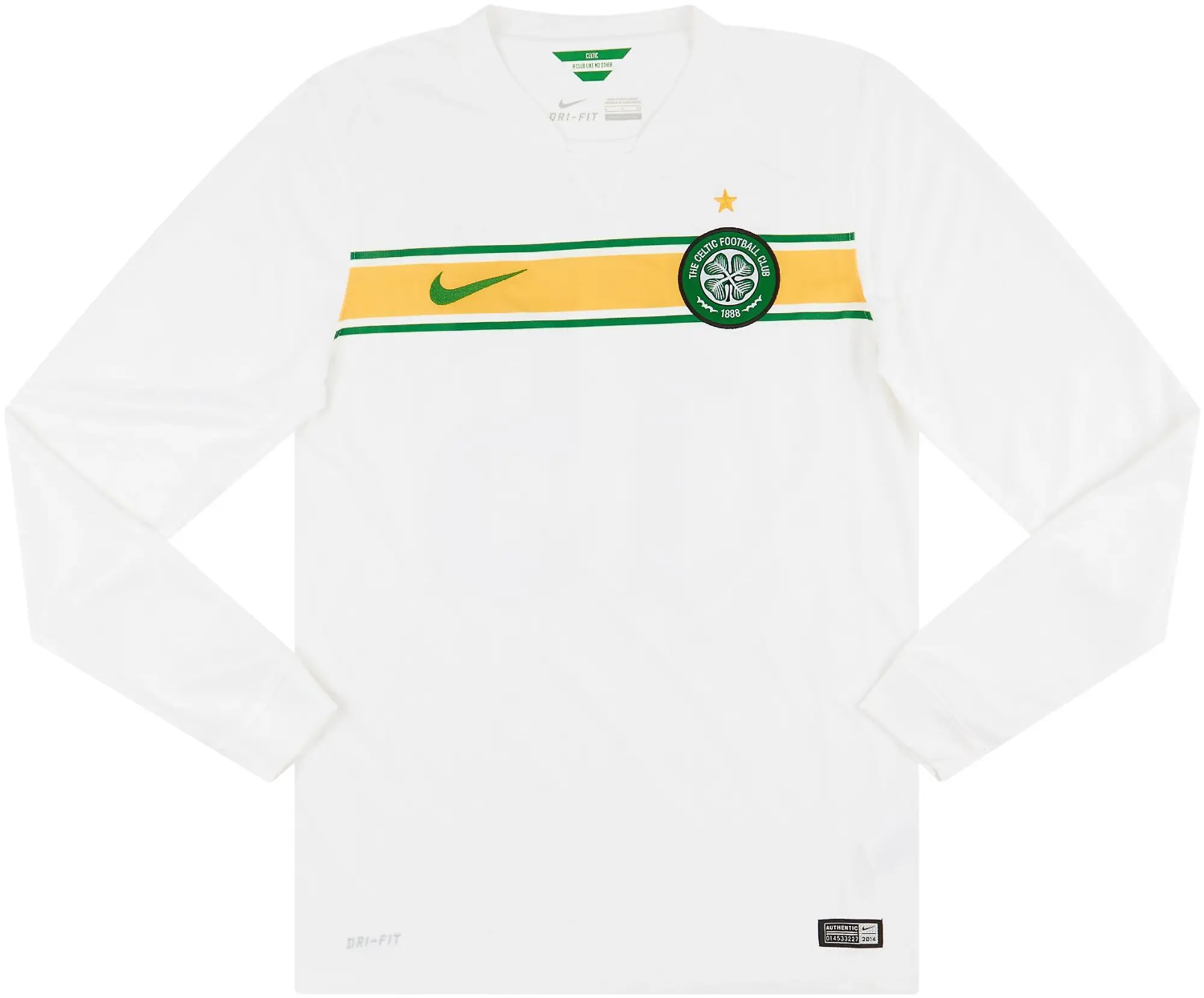 Nike 2014-15 Celtic Third L/S Shirt Johansen #25 - 7/10 - (S)