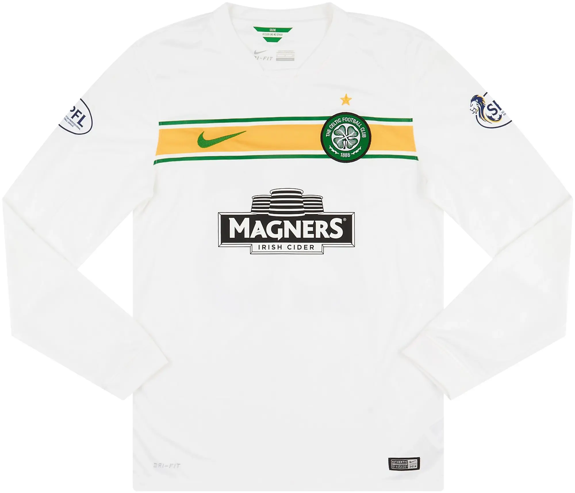 Nike 2014-15 Celtic Third L/S Shirt Johansen #25 - 7/10 - (S)