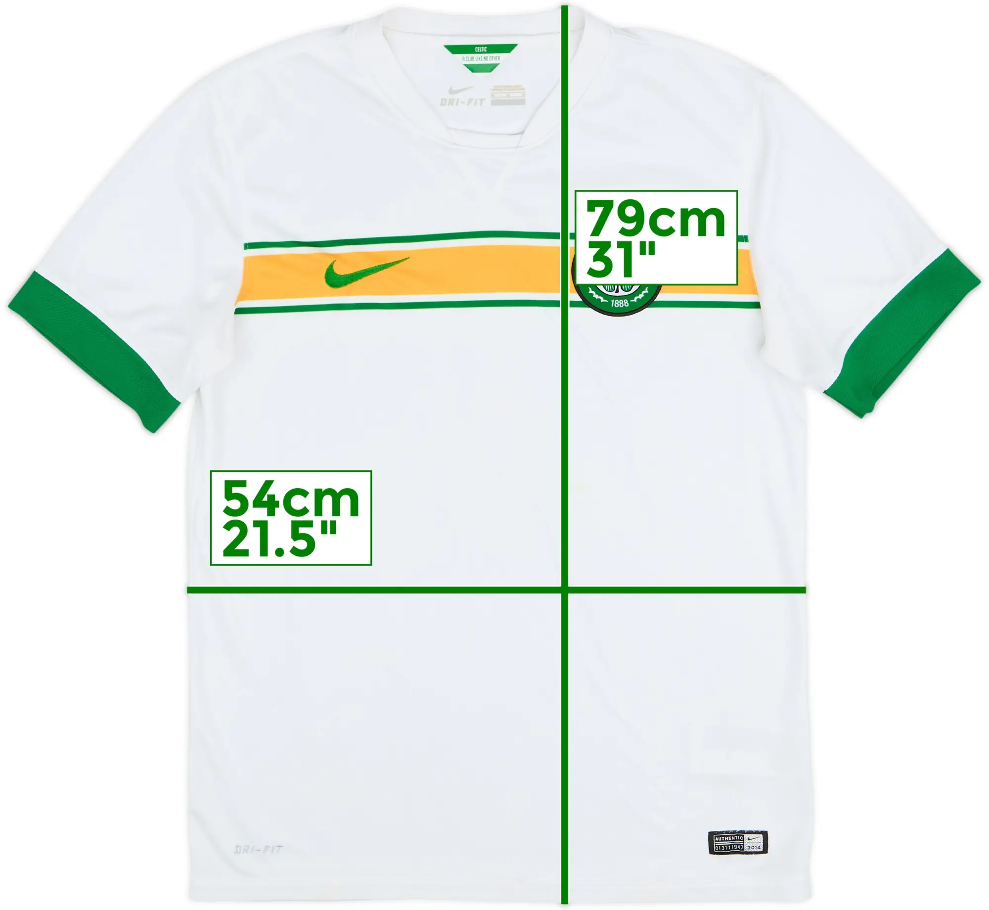 Nike Celtic Mens SS Third European Shirt 2014/15