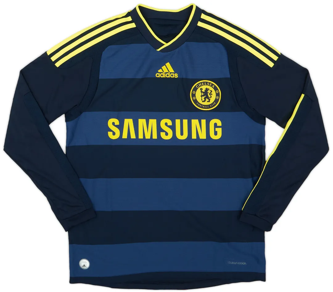 09/10 adidas × CHELSEA Away Game Shirts adidas 2009-10 Chelsea Away L/S Shirt - 9/10 - (L.Boys