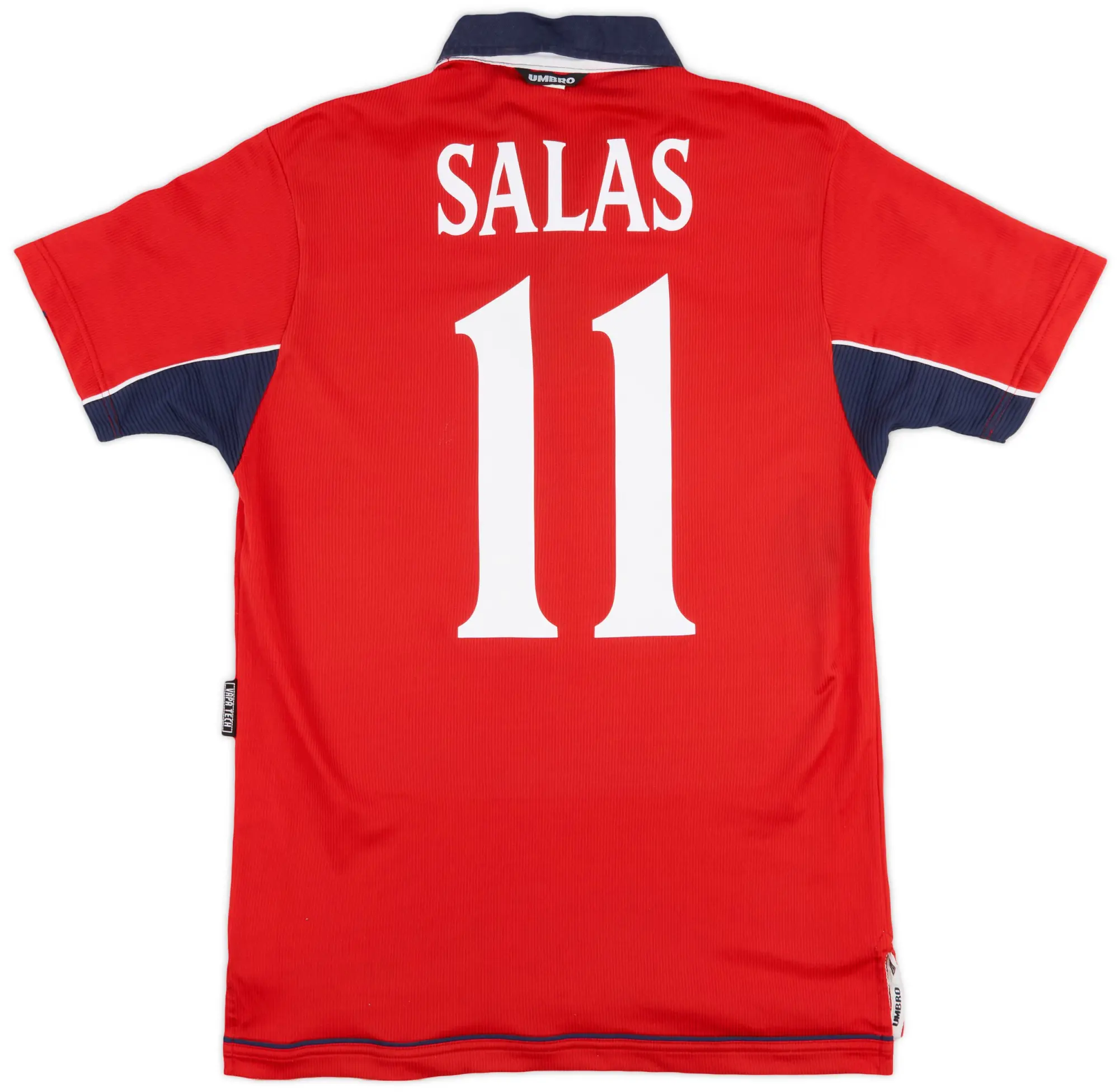 Umbro 2000-01 Chile Home Shirt Salas #11 - 9/10 - (S)