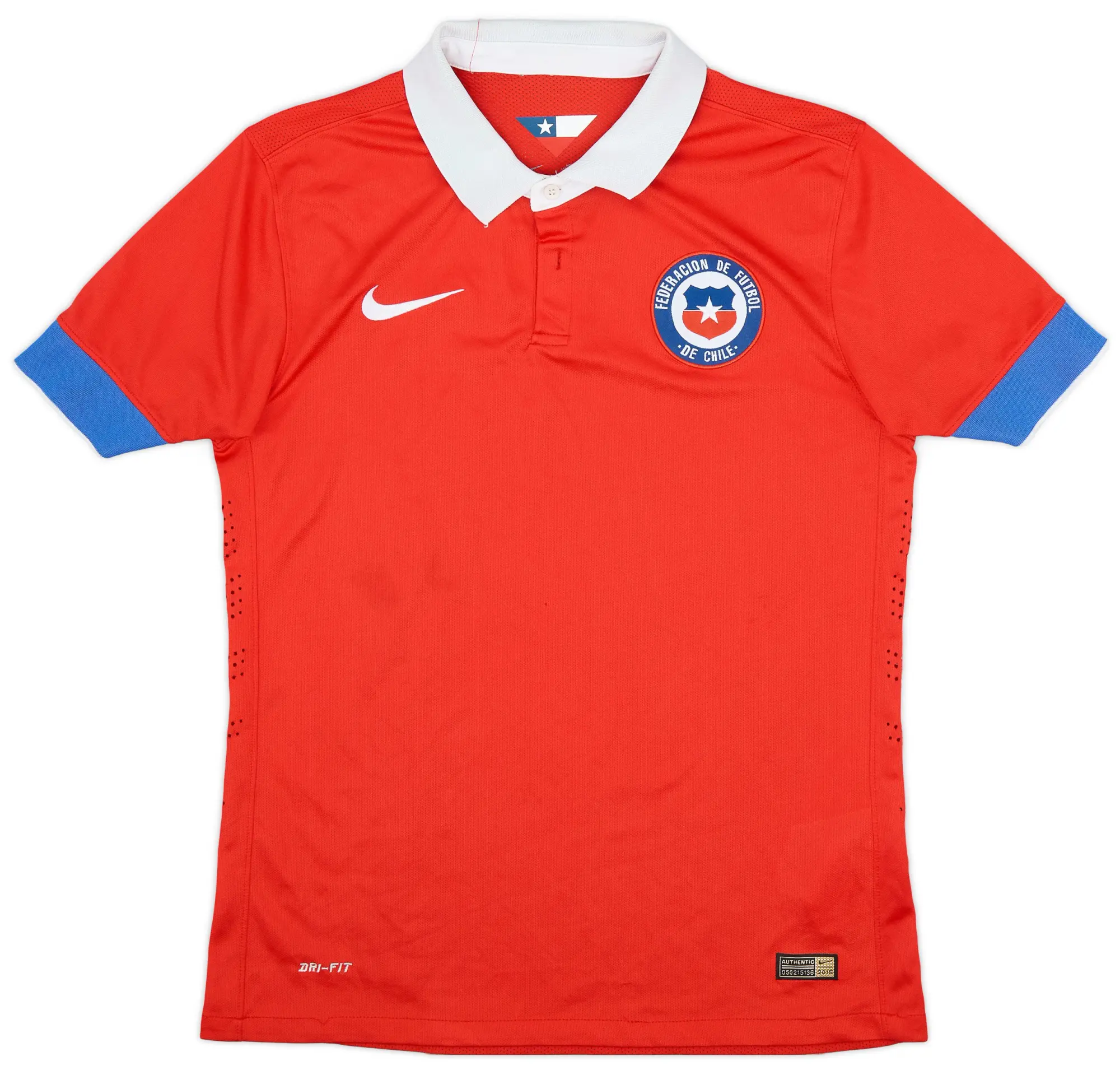 Nike 2015-16 Chile Authentic Home Shirt - 6/10 - (M)