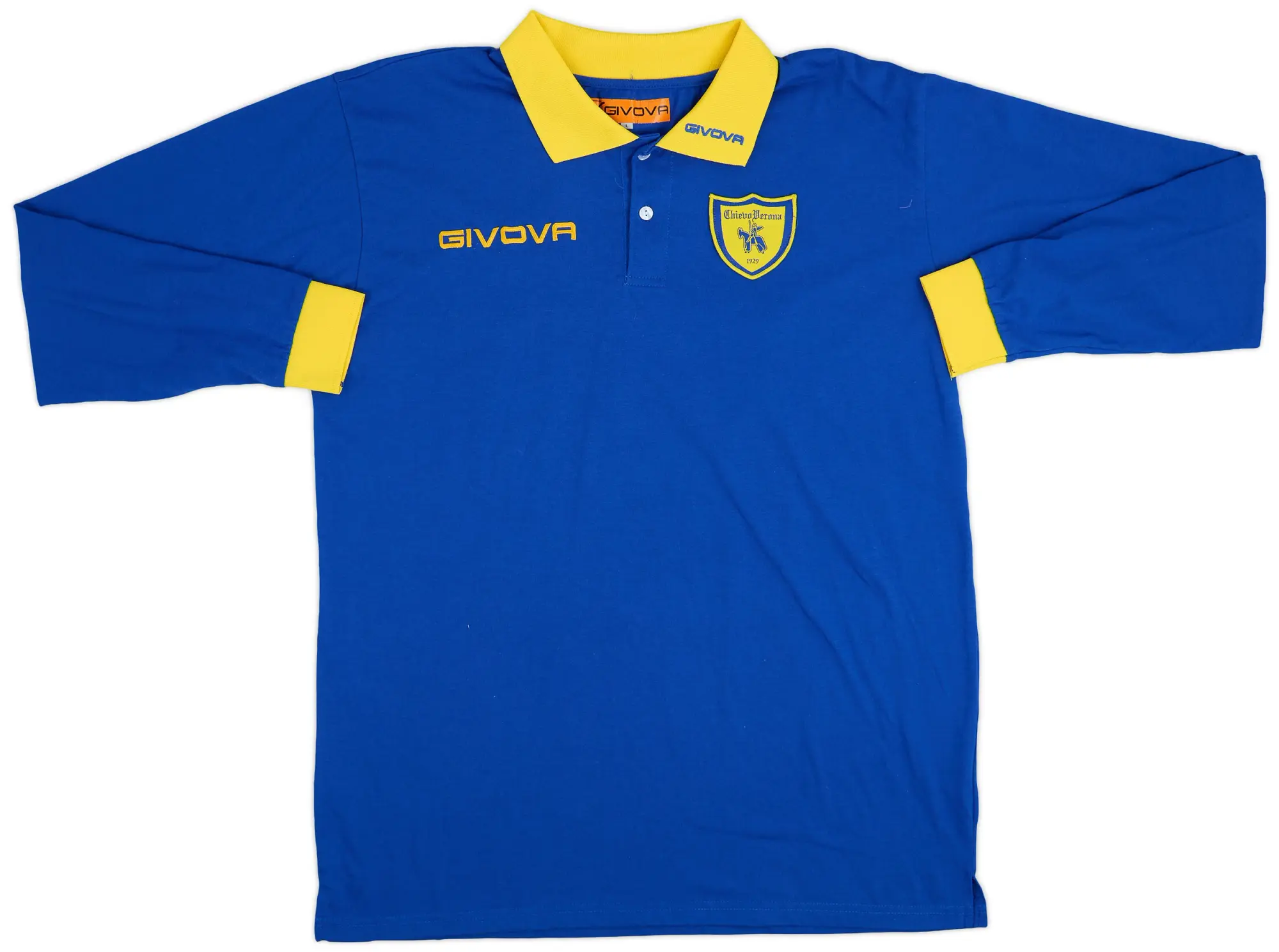 Polo Shirts 2016-17 Chievo Verona Givova Polo L/S Shirt - 9/10 - (L)