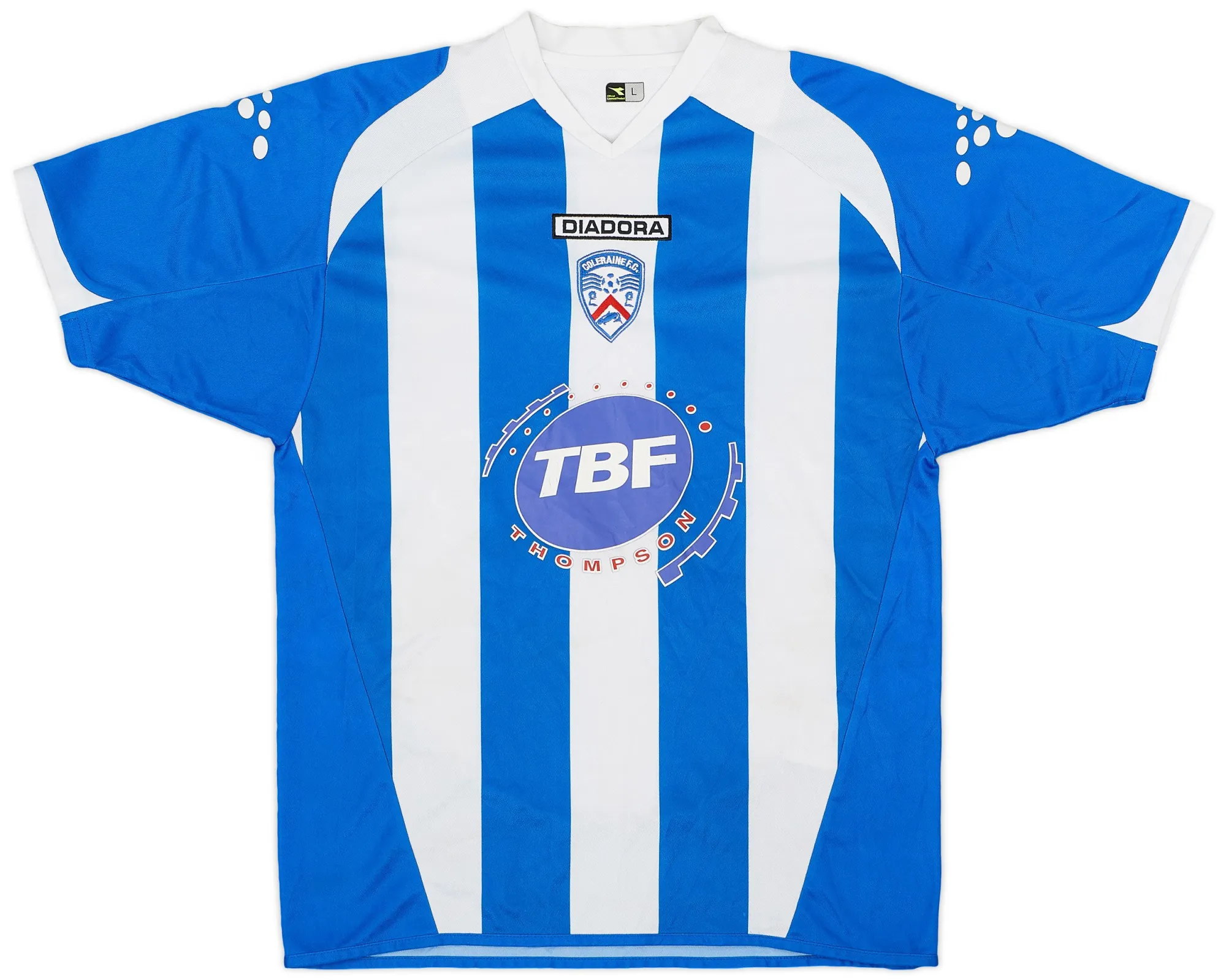 Diadora Coleraine Mens SS Home Shirt 2007/08