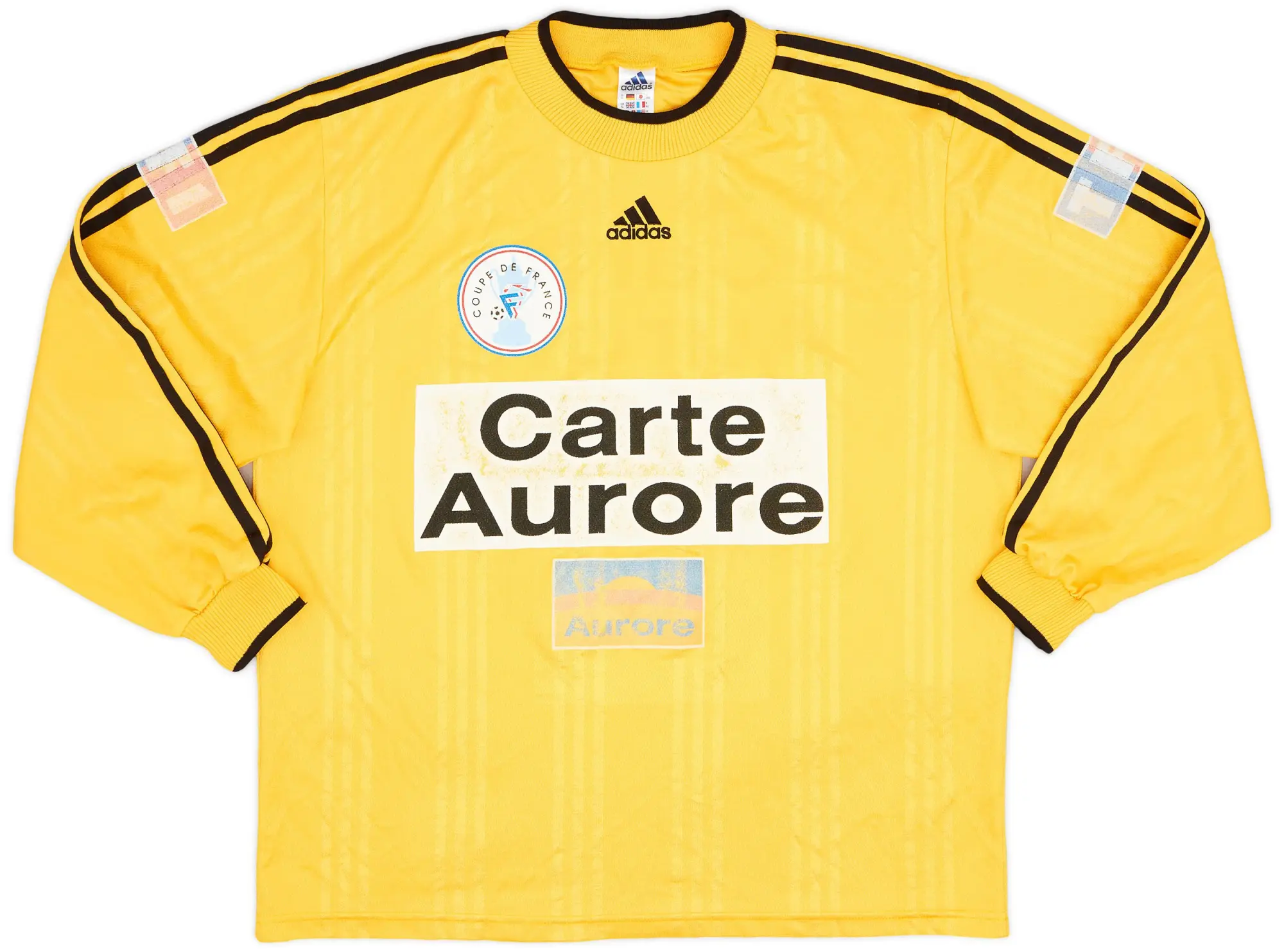 1990s adidas Coupe De France Template L/S Shirt #14 - 6/10 - (XL)