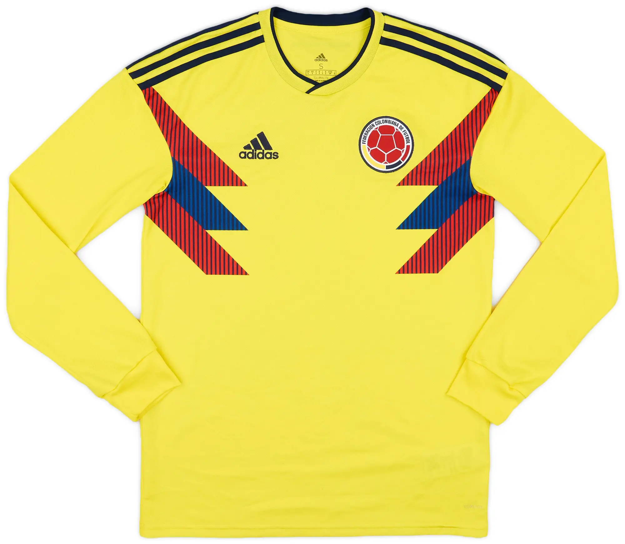 adidas 2018-19 Colombia Home L/S Shirt - 8/10 - (S)