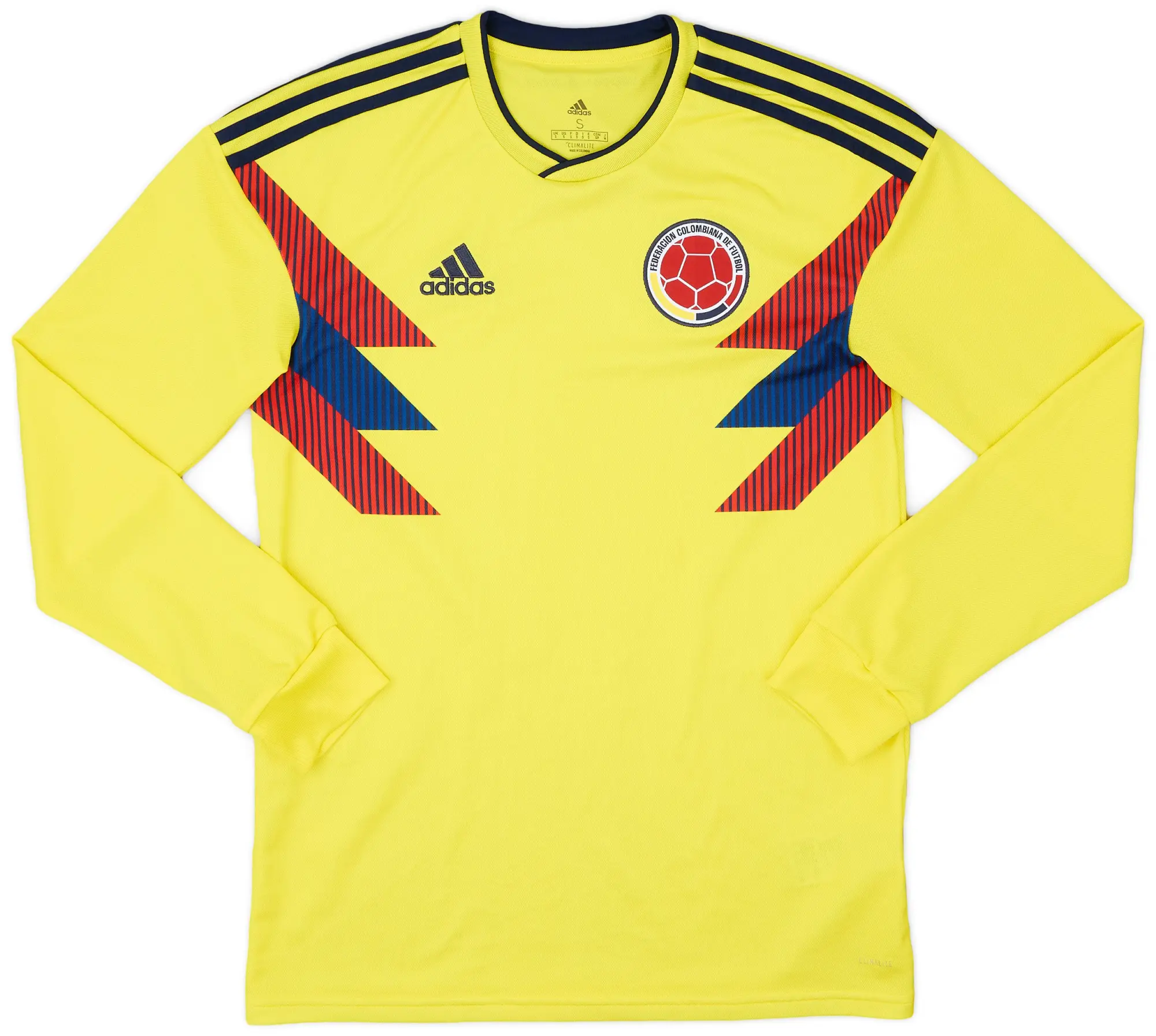 adidas 2018-19 Colombia Home L/S Shirt - 9/10 - (S)