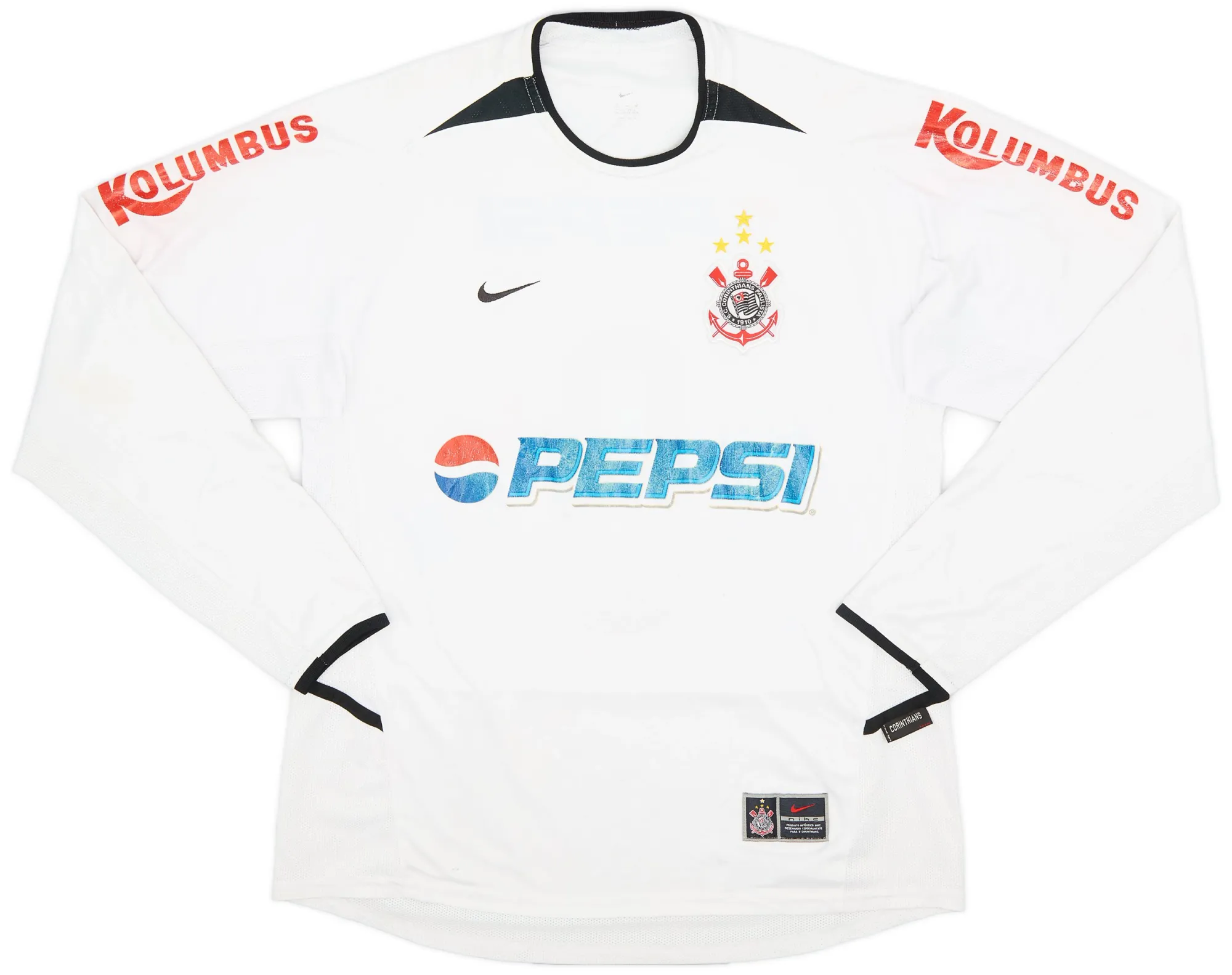 Nike Corinthians Mens LS Home Shirt 2003/04 | CRNH03-623 | FOOTY.COM
